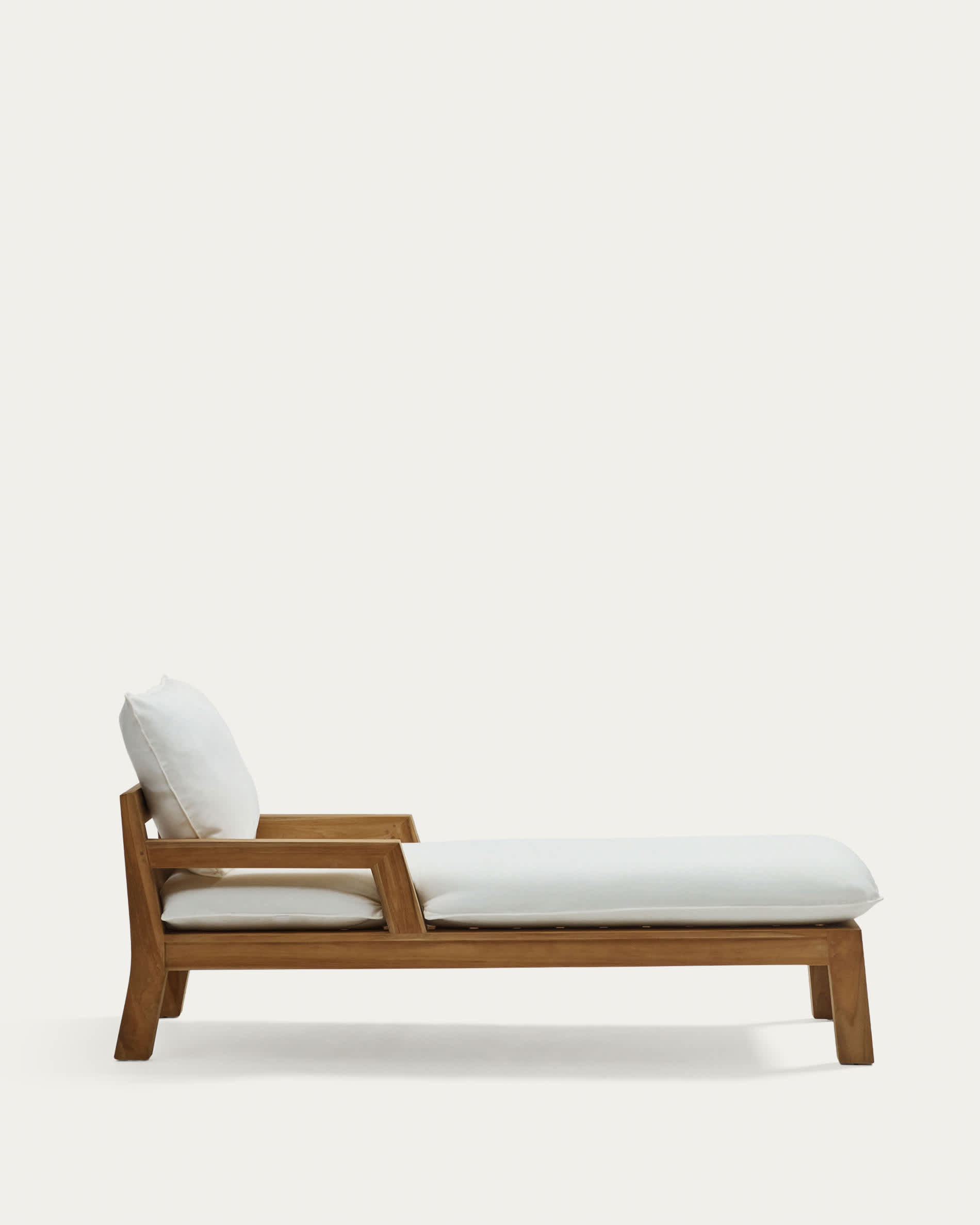 Forcanera solid teak sun lounger