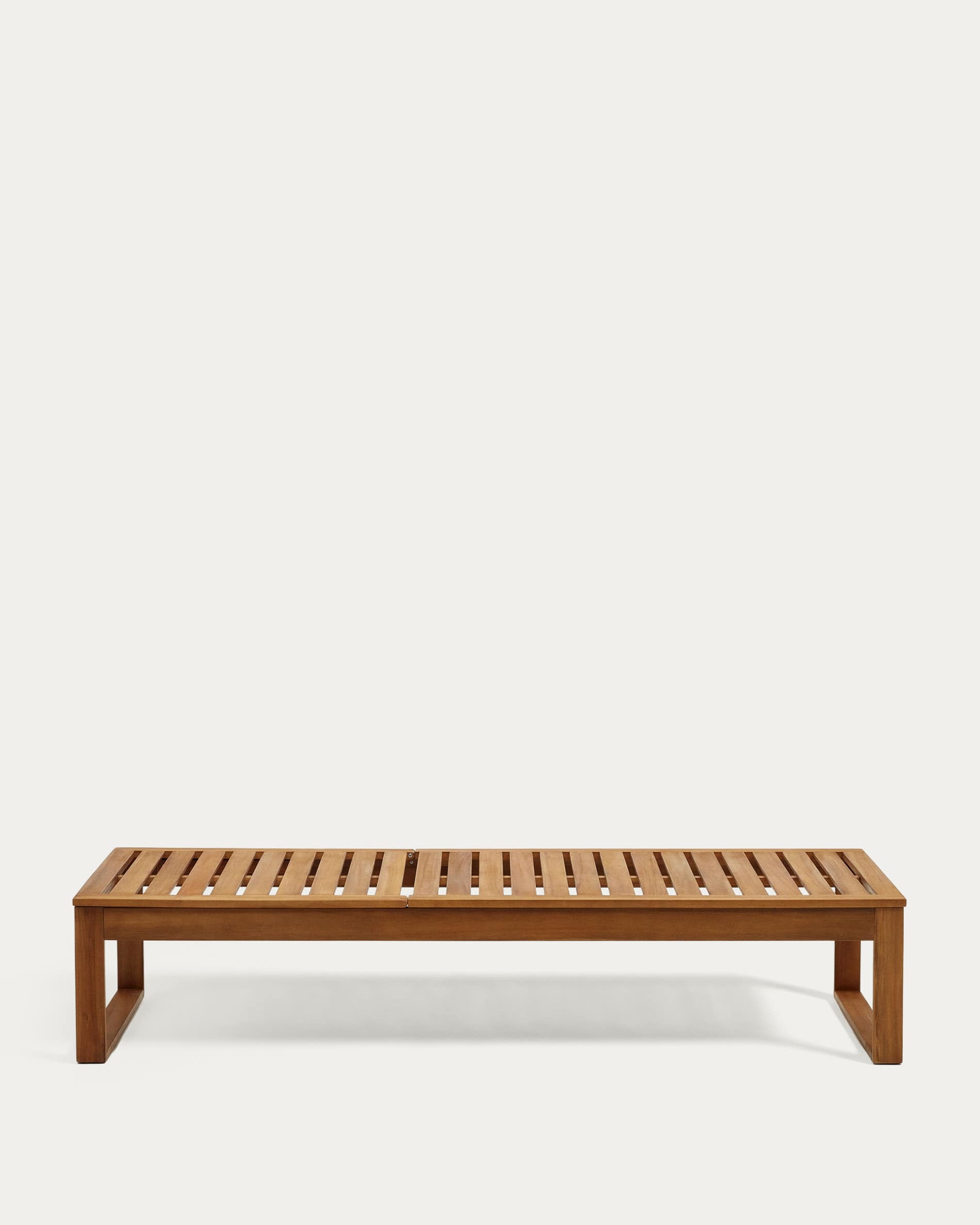 Sulamita outdoor sun lounger made from solid acacia wood FSC 100%