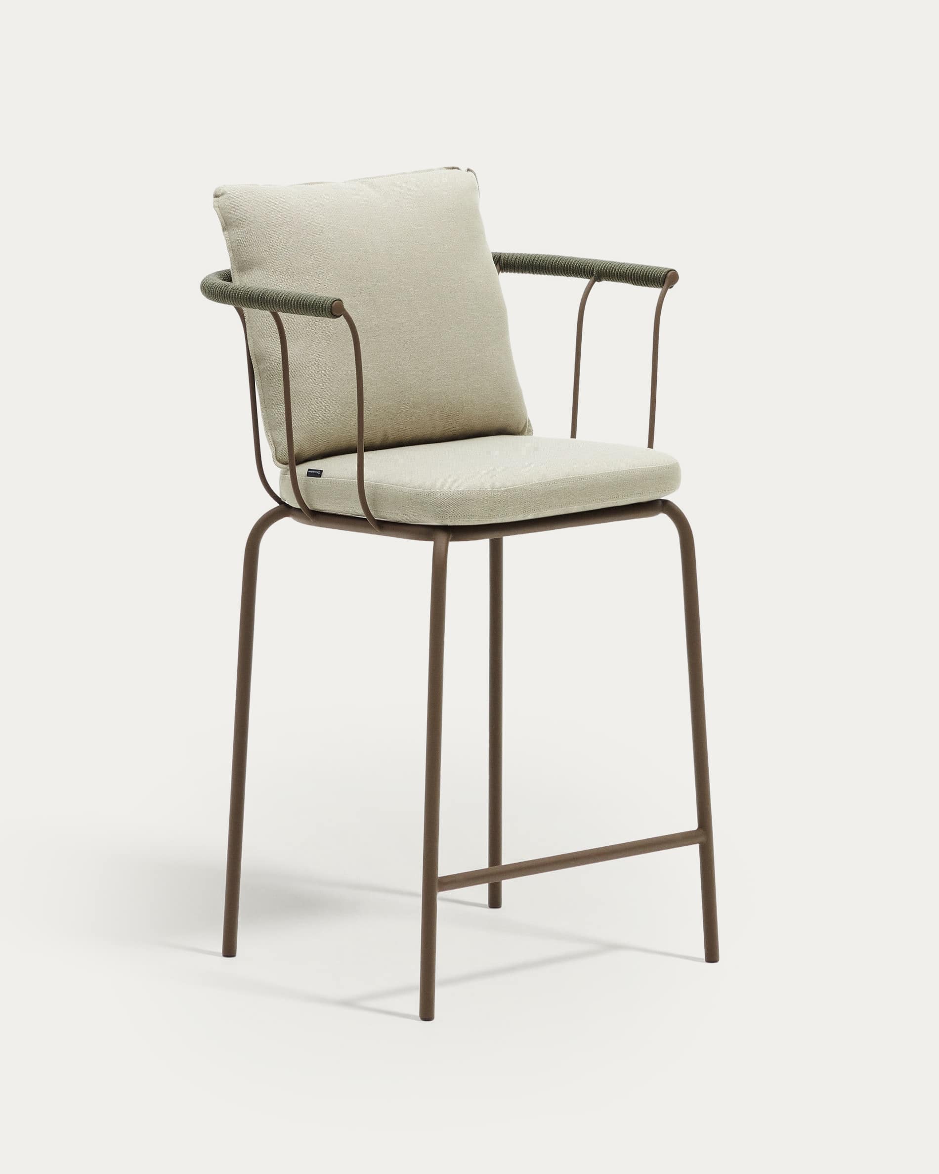 Tabouret Salguer en corde et acier finition peinture — Kave Home