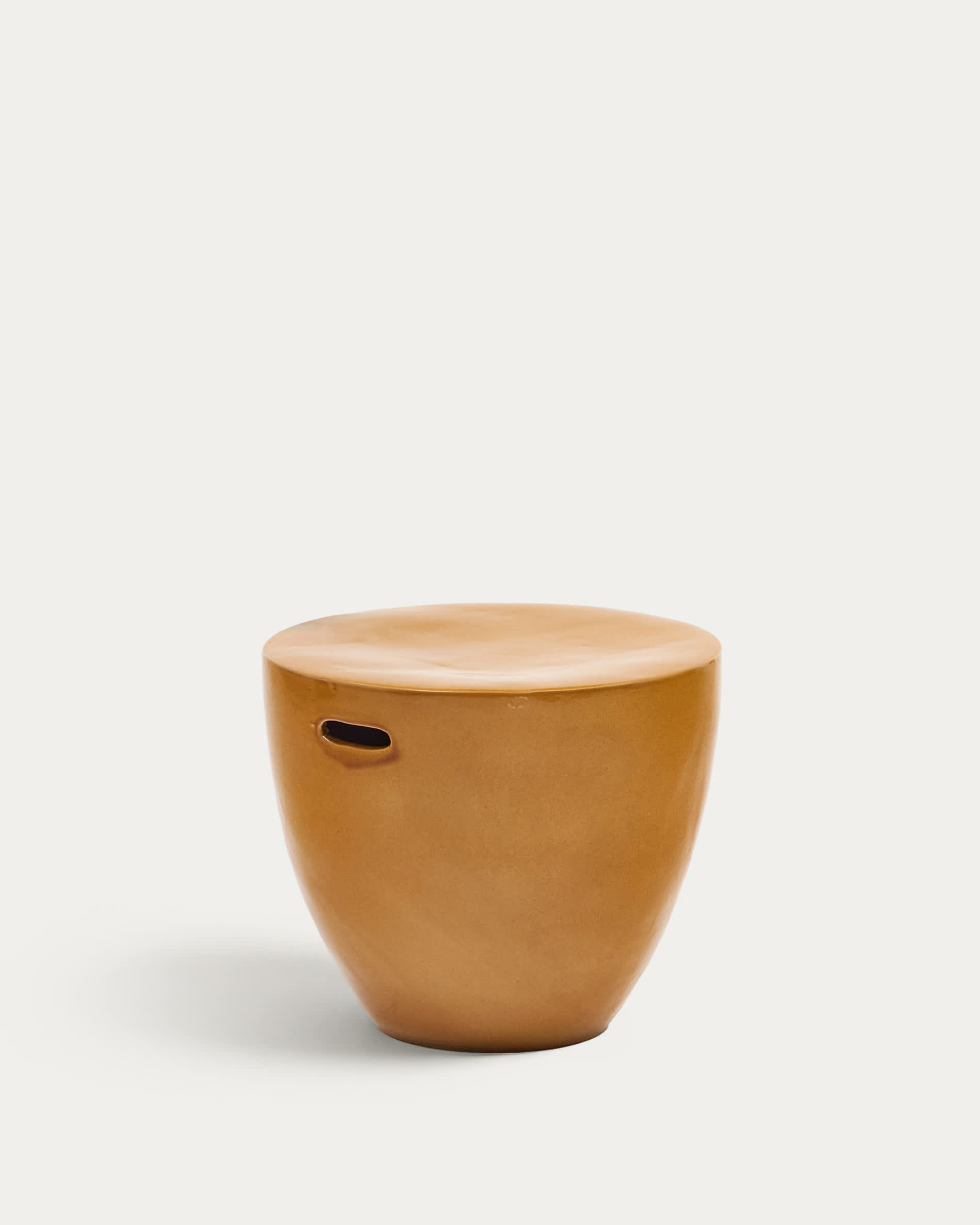 Tavolino A Forma Di Vaso HOMPUS – Comodino In Magnesia Per Interni/Esterni, Grigio 43x35 Cm, Capacità 100kg, Pronto All'Uso - 4
