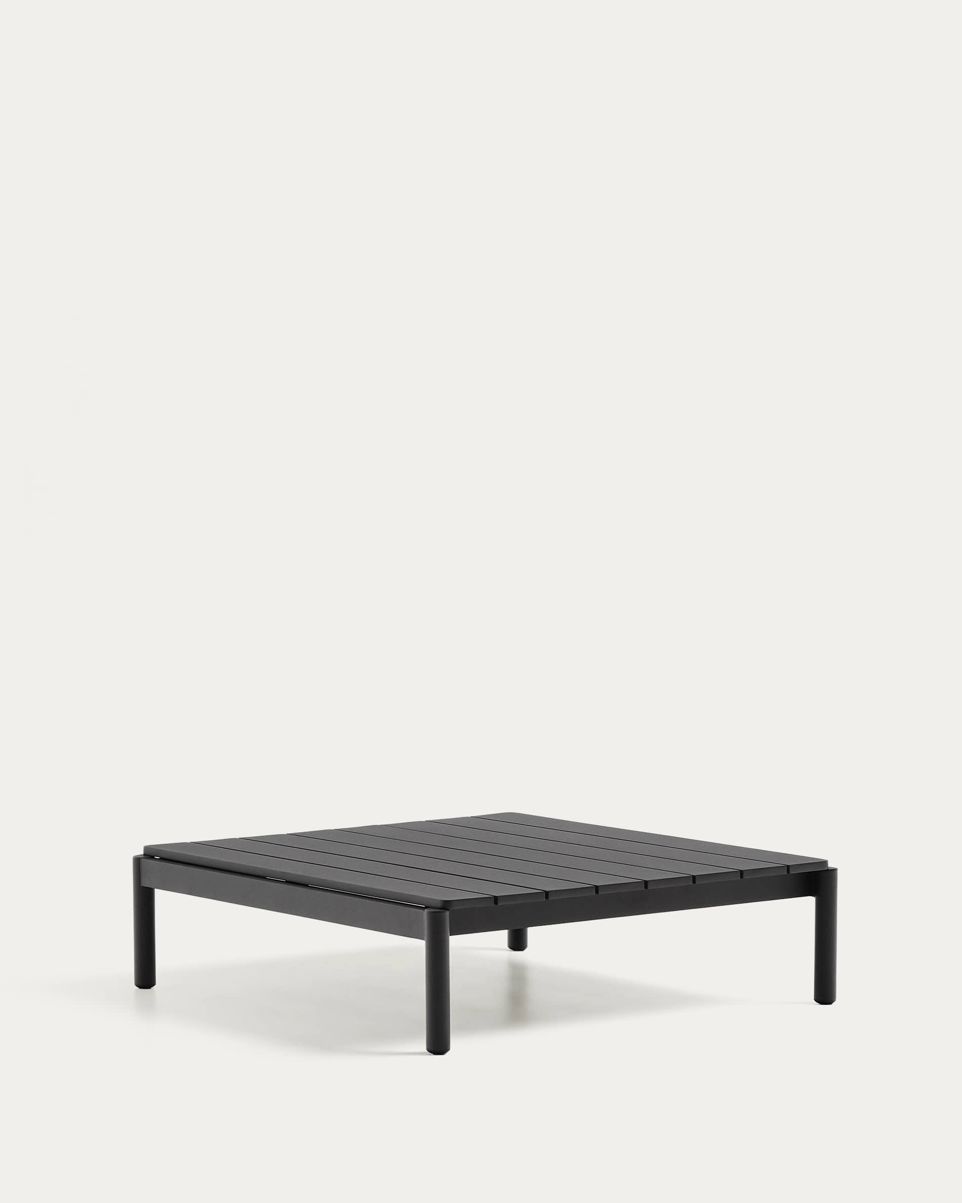 Sorells coffee table in gray aluminum 89 x 91 cm