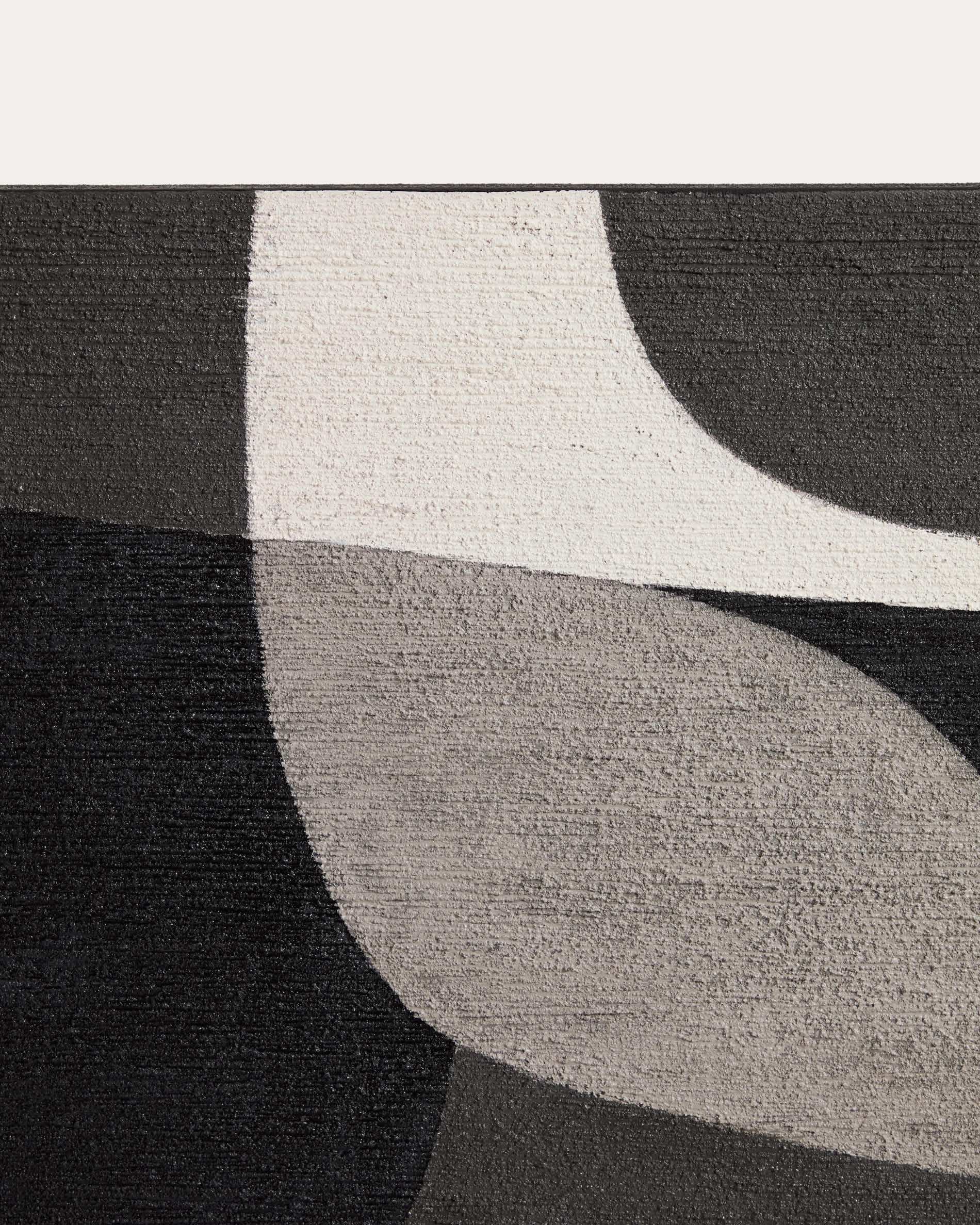 Onure black and white abstract picture 45 x 180cm