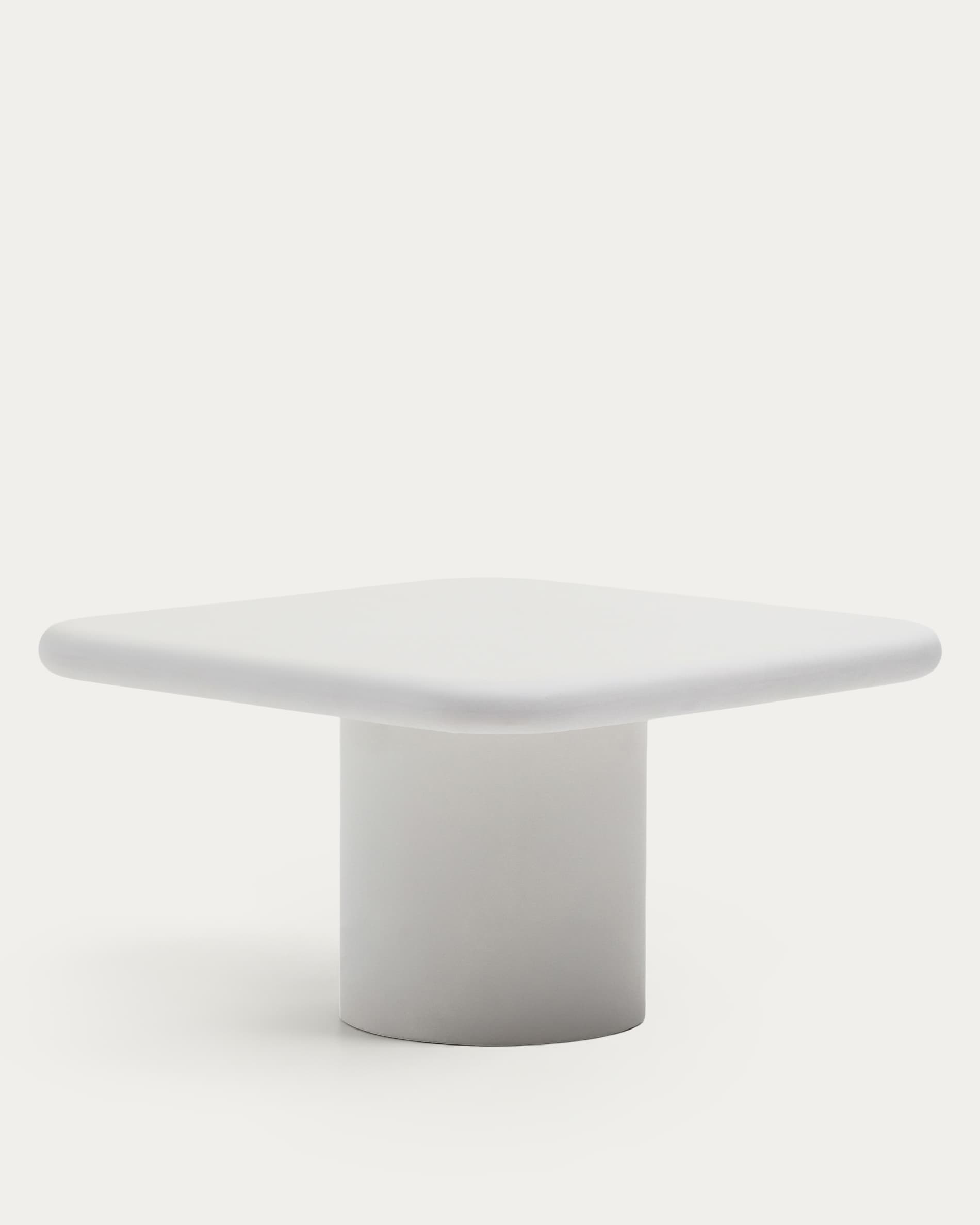 Addaia white cement table 135 x 135cm