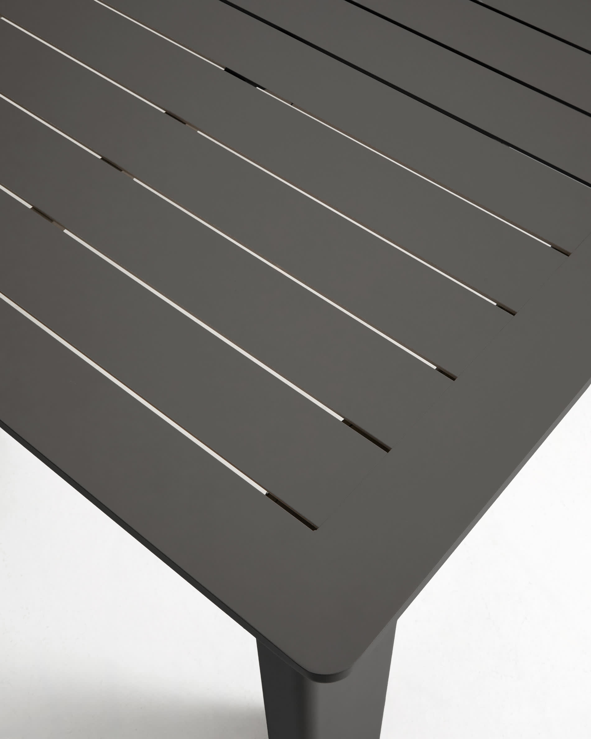 Livorno extendable table in graphite aluminium 233(350) x 100 cm
