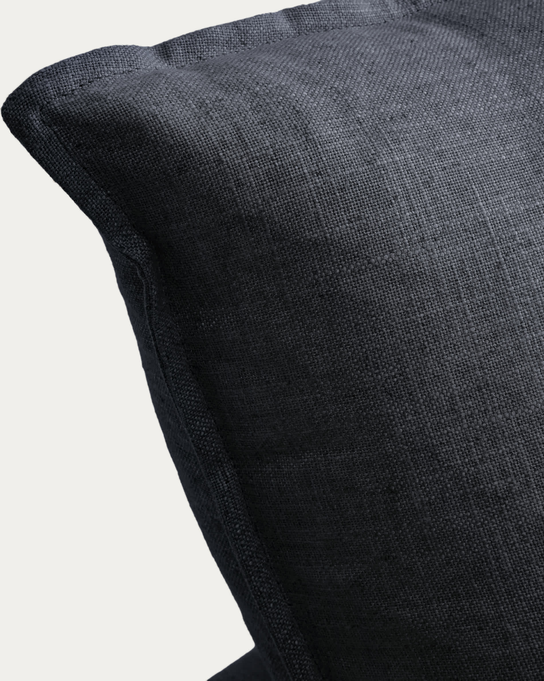 Anarela dark grey linen and viscose 6-seater modular corner sofa with removable cover 347 x 307 cm FSC Mix Credit