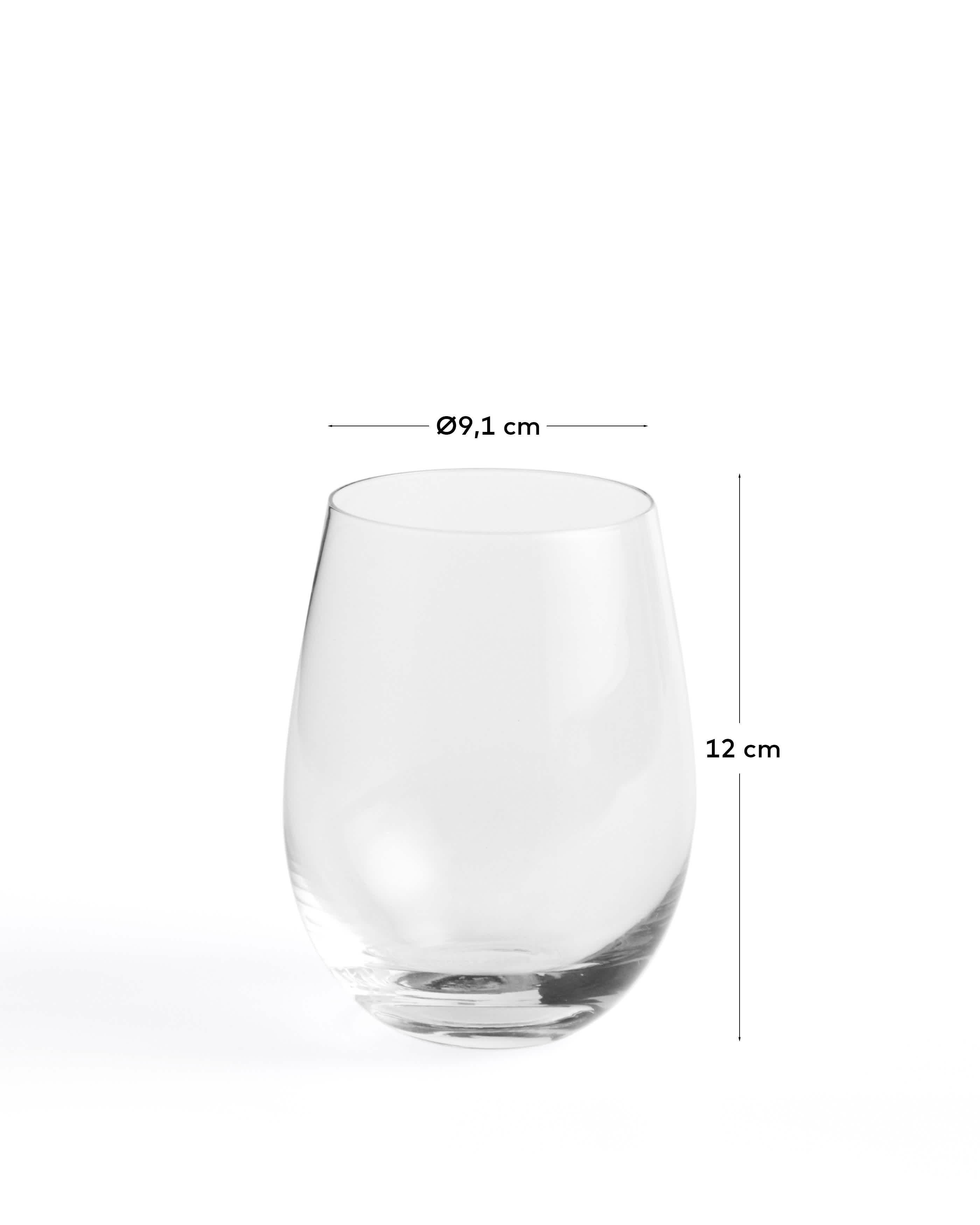 Orbida clear glass cup, 45 cl