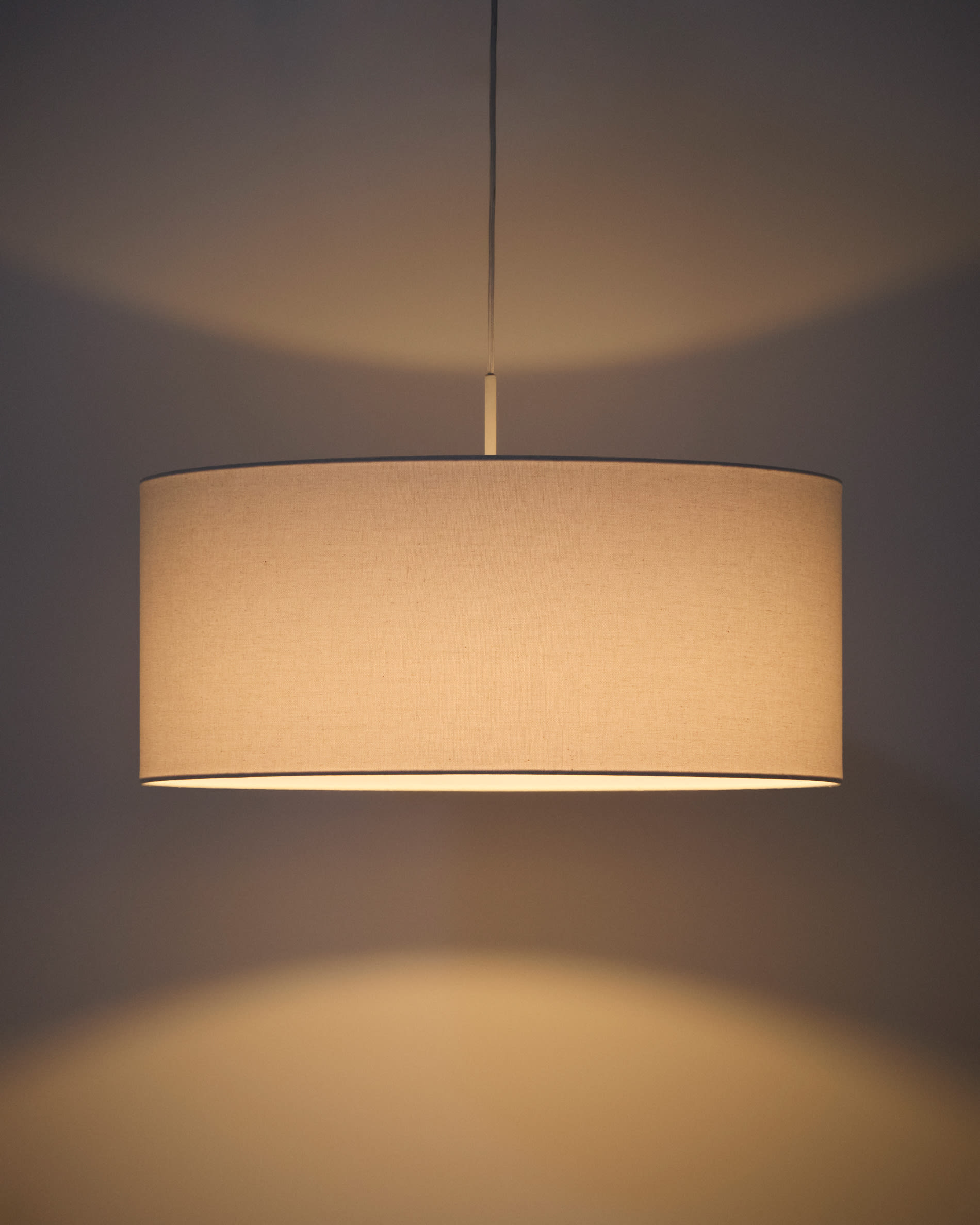 Niani ceiling lamp shade in ivory cotton Ø60cm