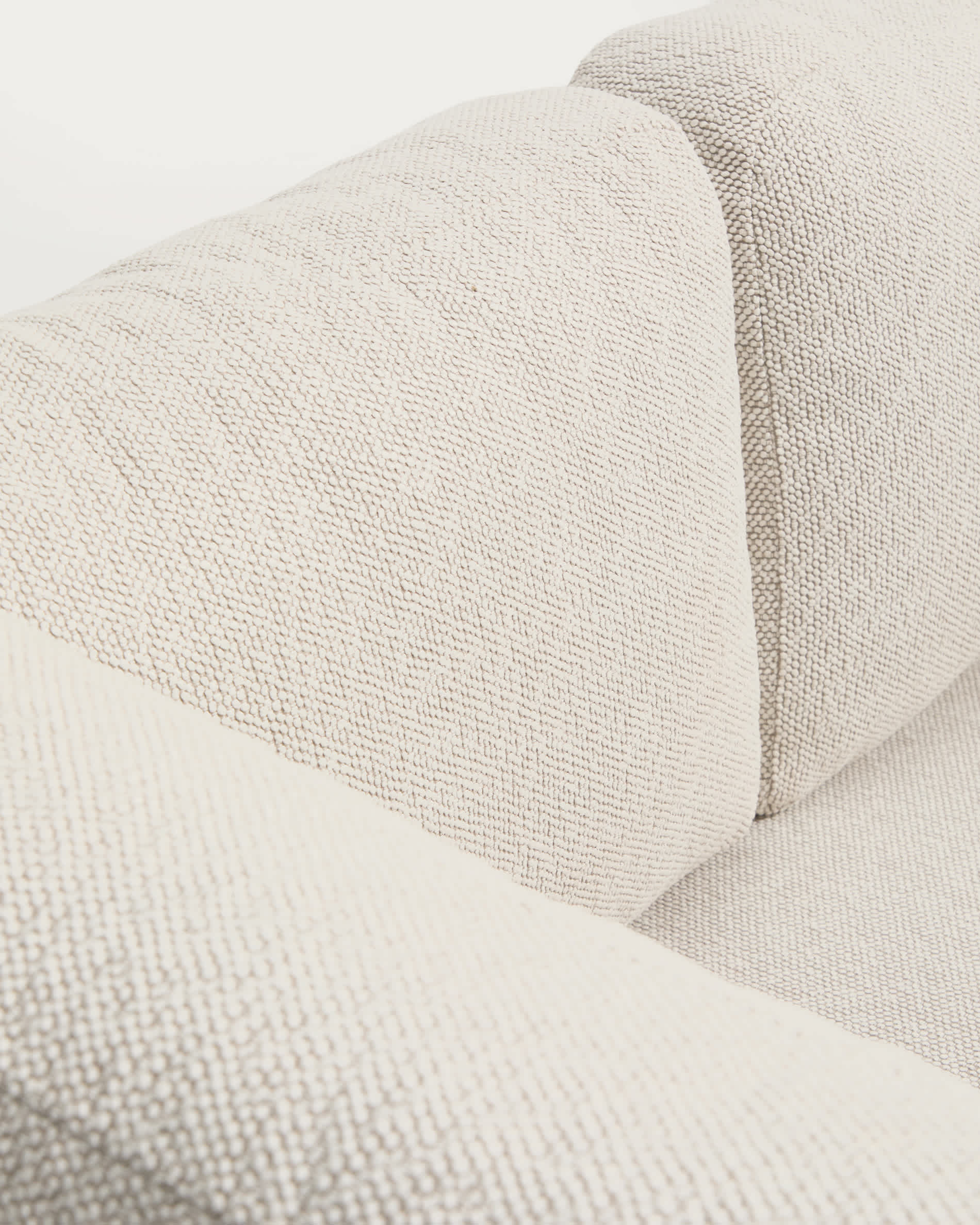 Nerano 3-seater sofa in taupe aluminium 208 cm