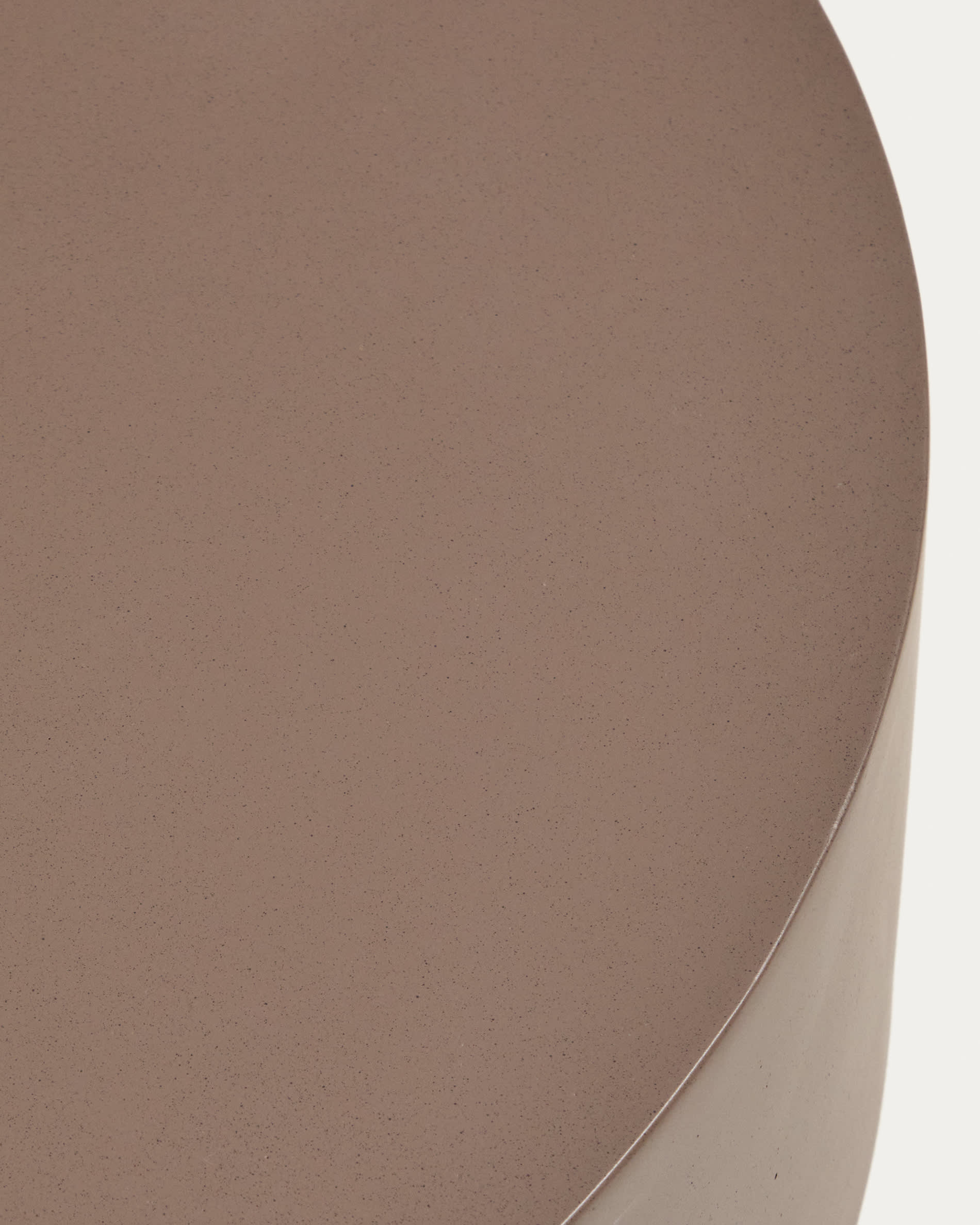Garbet coffee table in brown concrete Ø 80cm