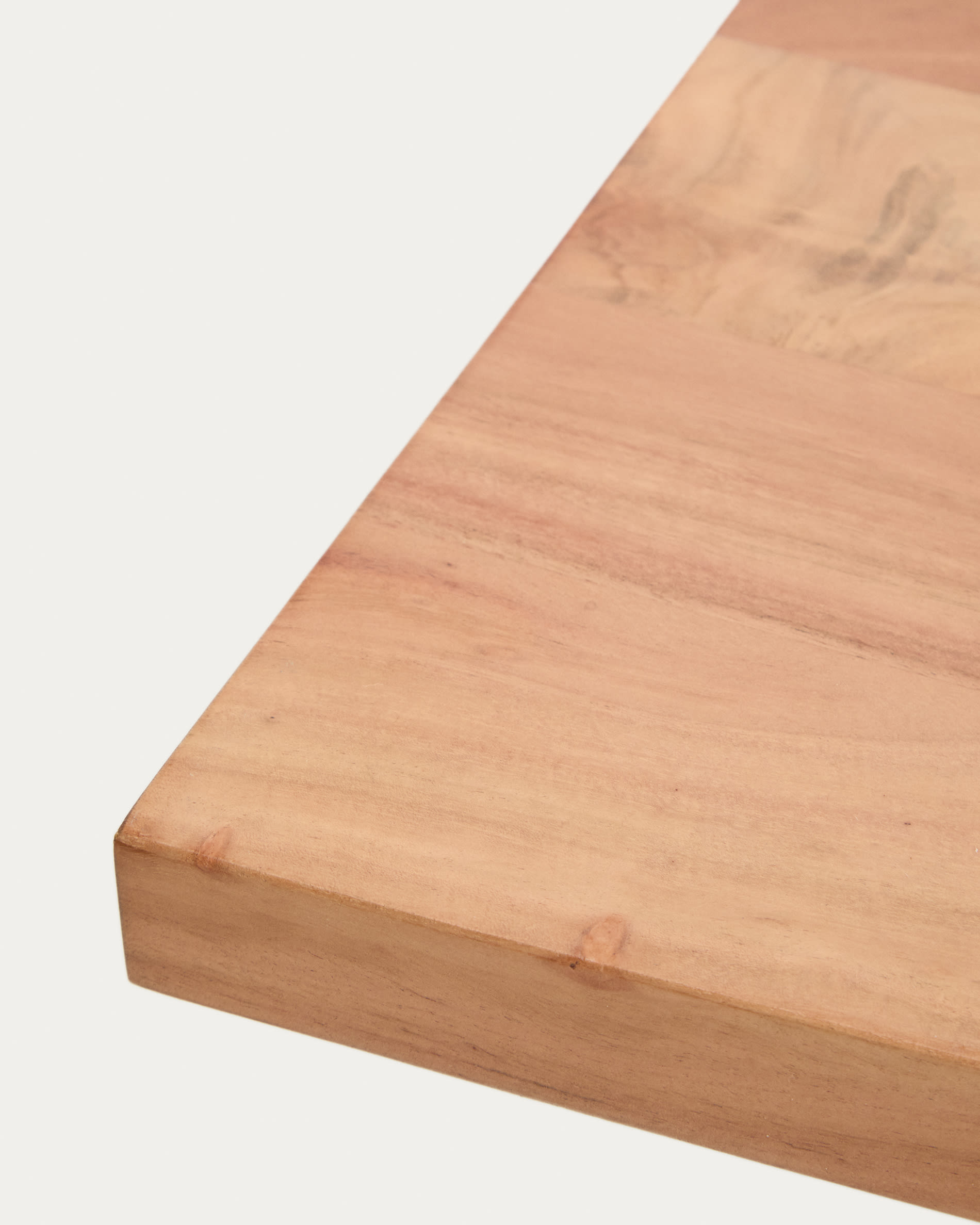 Uxue bench in solid acacia wood with black steel legs 160 x 45 cm