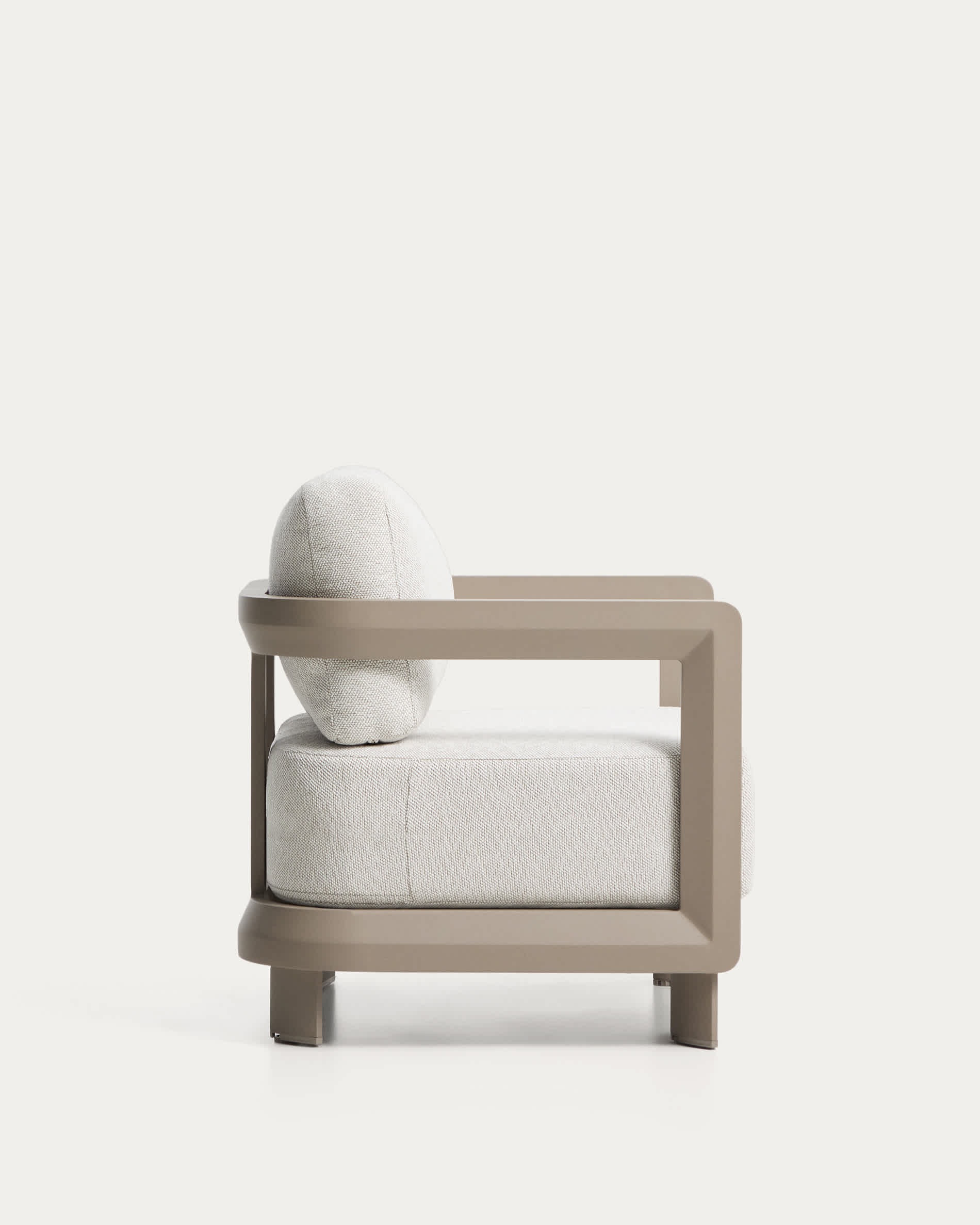 Nerano taupe aluminium outdoor armchair