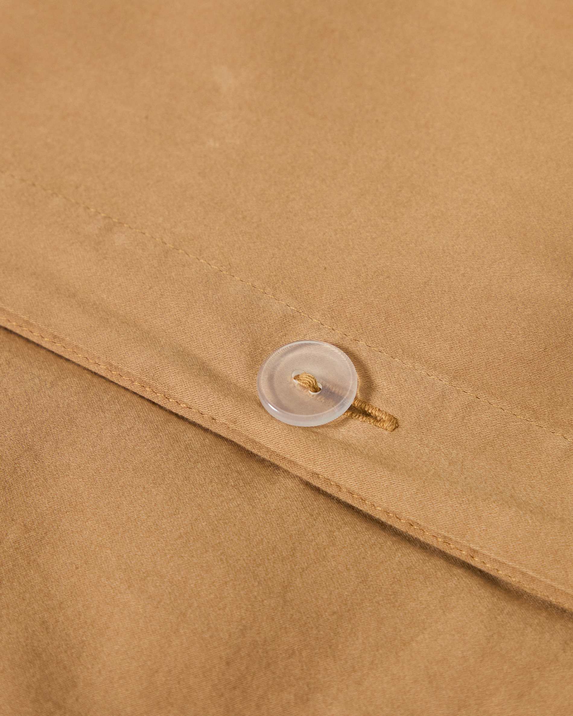 Sirale 100% cotton sateen duvet cover with washed finish in copper for 90 cm bed