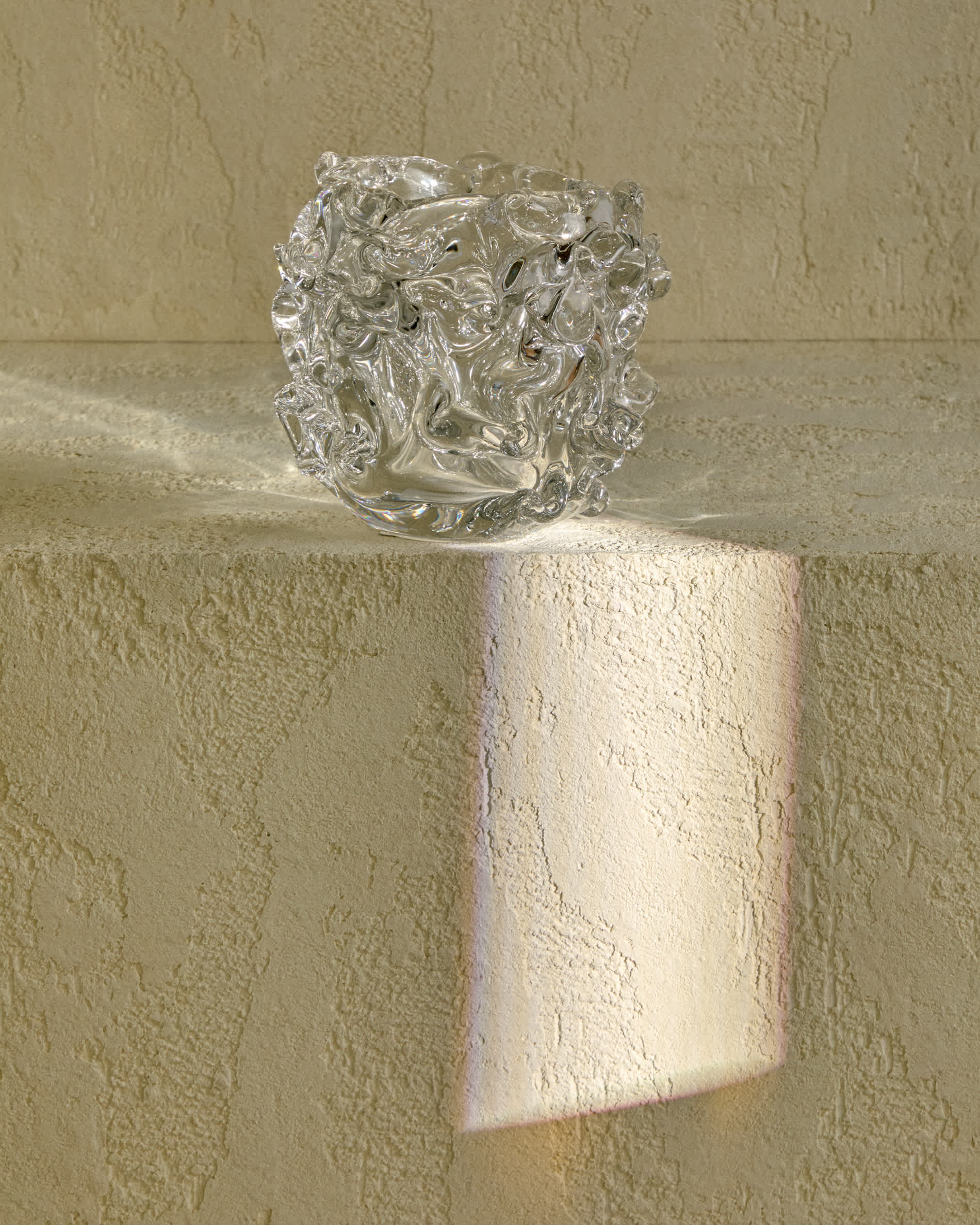 Vorma clear glass centrepiece Ø17.5cm
