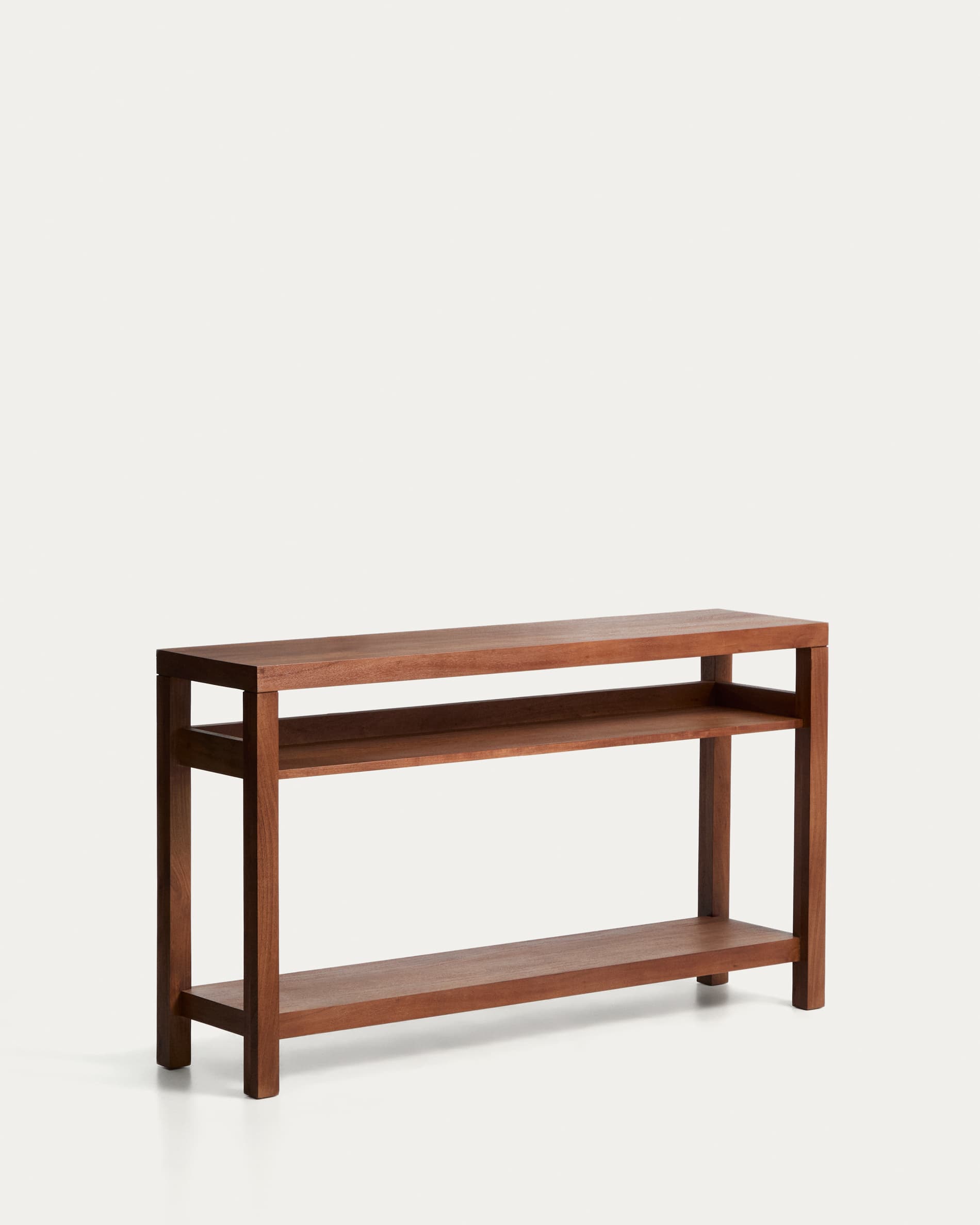 Norani console table in solid acacia wood and acacia veneer 140 x 80 cm