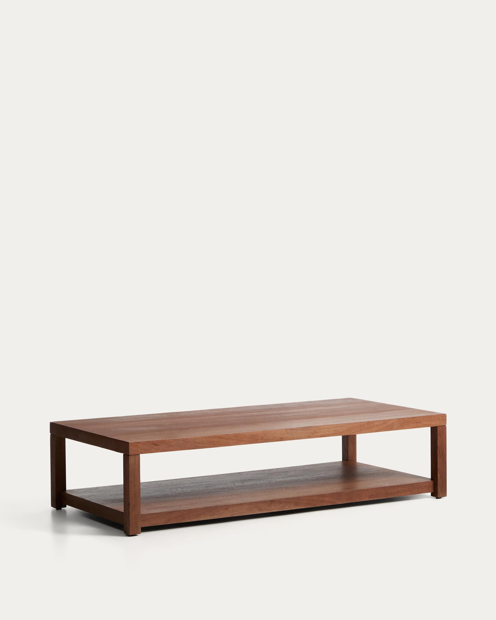 Norani coffee table in solid acacia wood and acacia veneer 150 x 70 cm