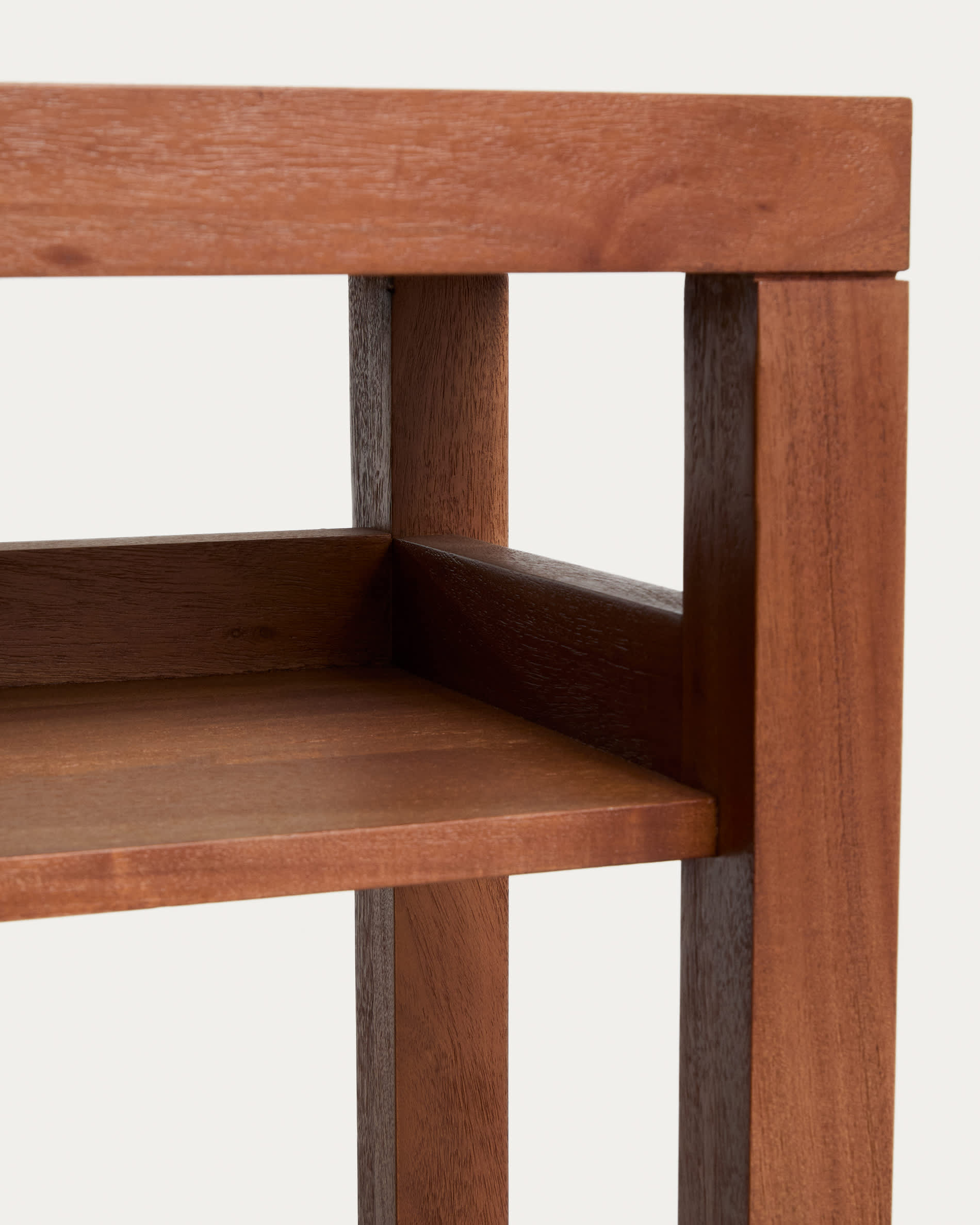 Norani console table in solid acacia wood and acacia veneer 140 x 80 cm
