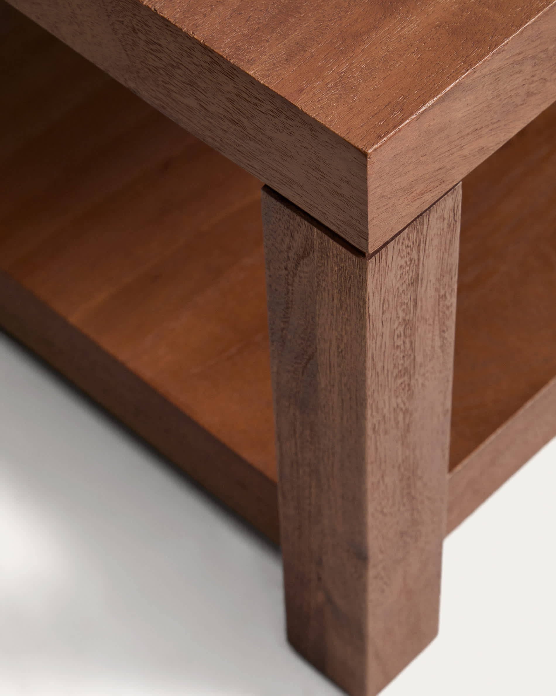 Norani coffee table in solid acacia wood and acacia veneer 150 x 70 cm