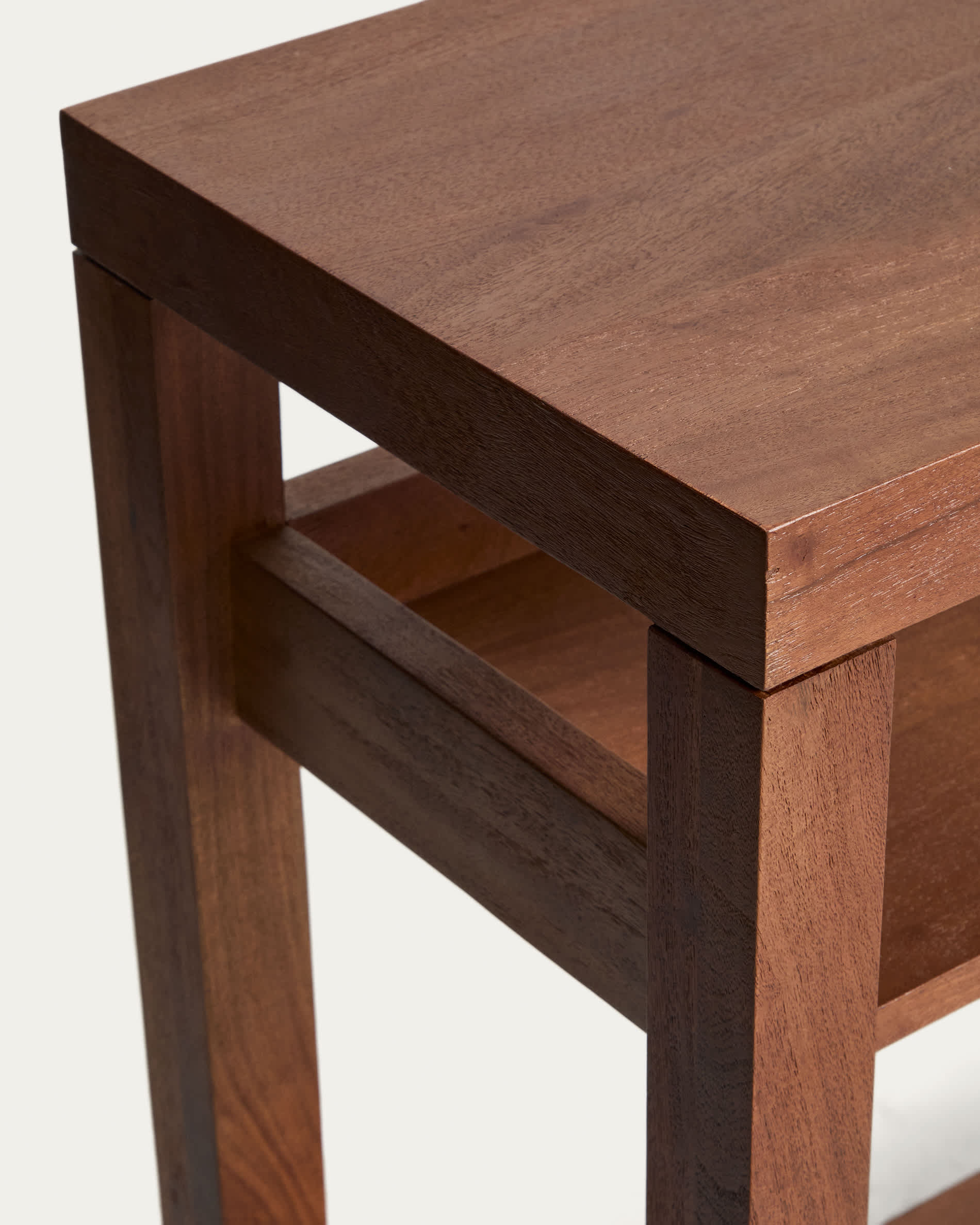 Norani console table in solid acacia wood and acacia veneer 140 x 80 cm