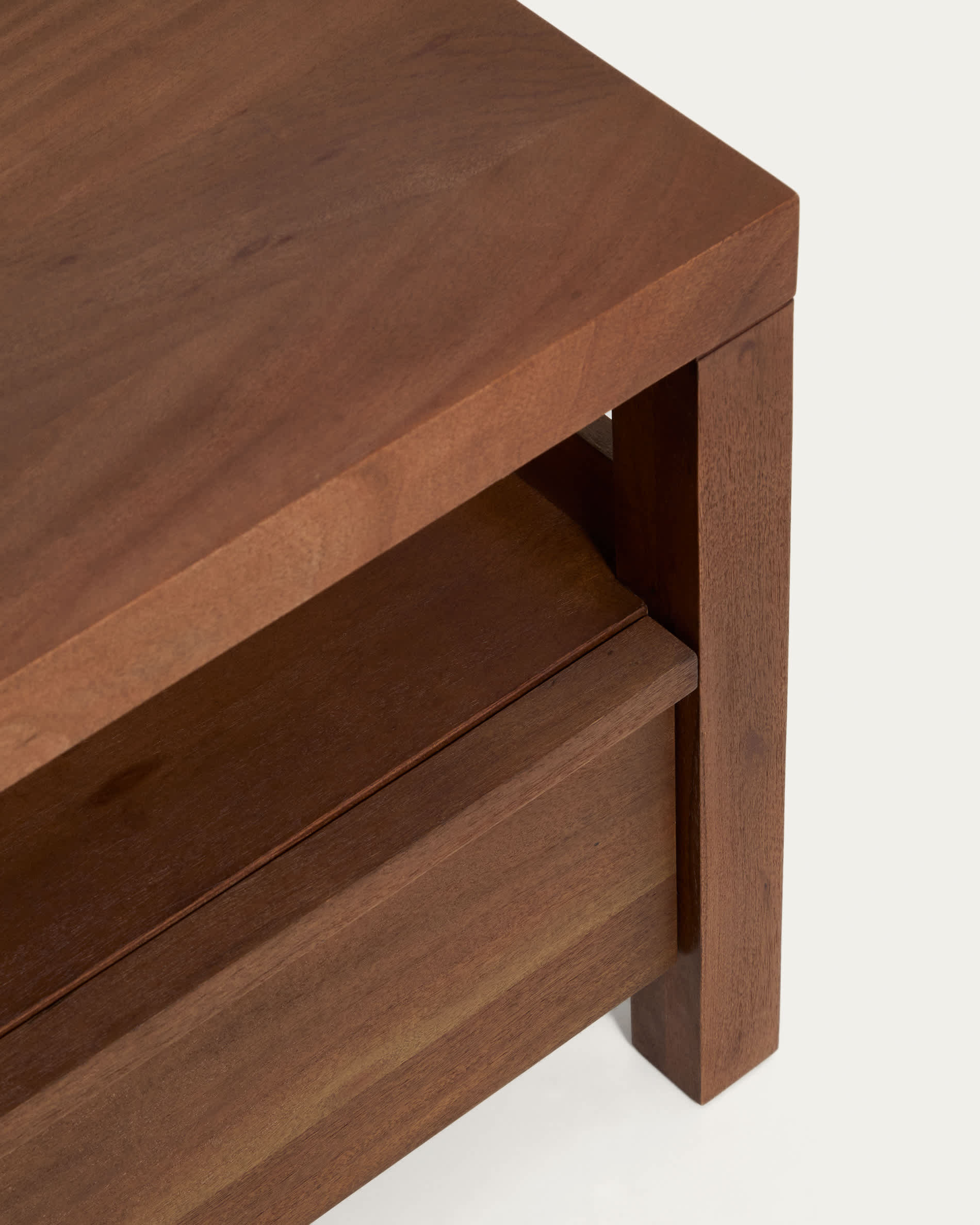 Norani TV stand in solid acacia wood and acacia veneer 200 x 50 cm
