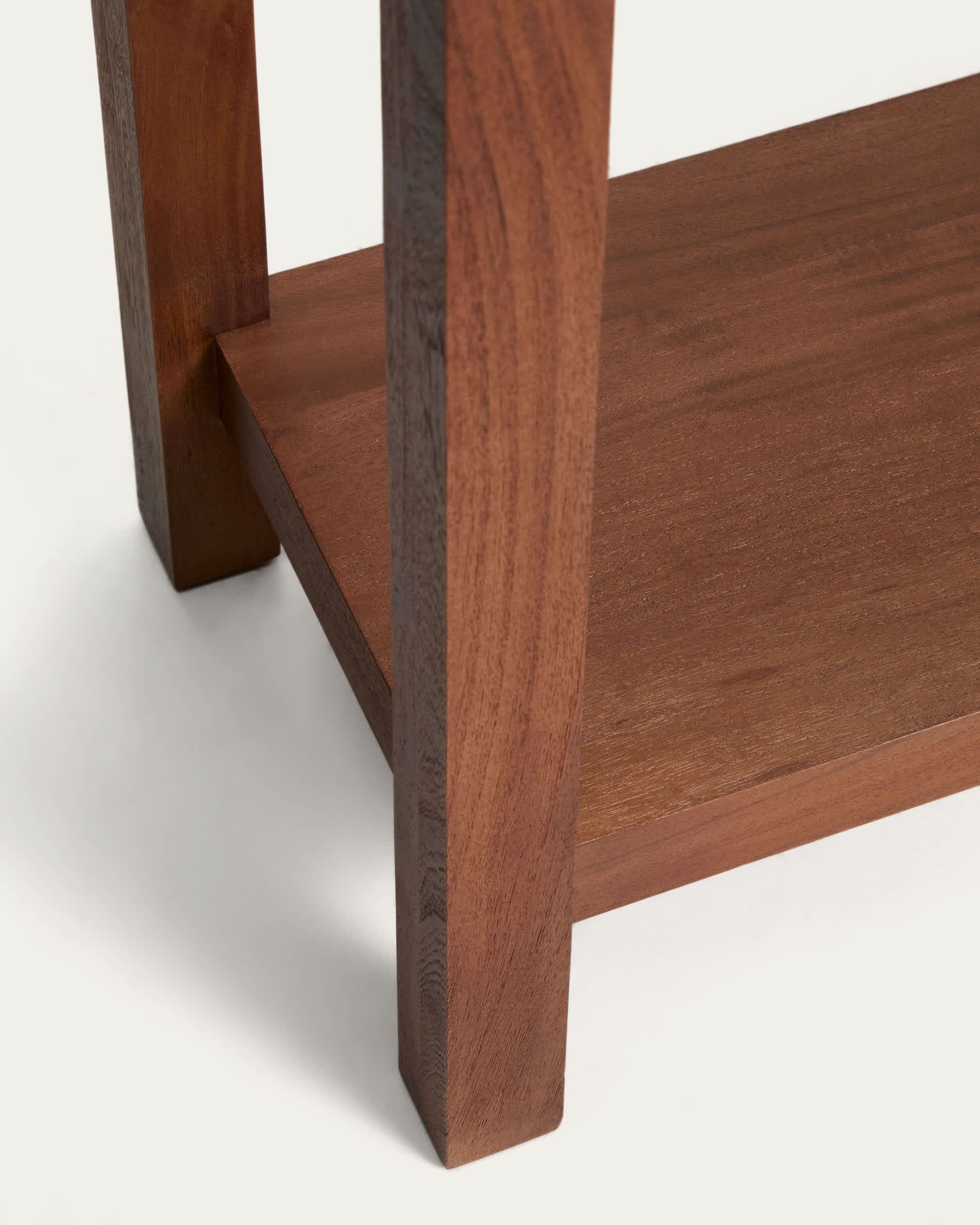 Norani console table in solid acacia wood and acacia veneer 140 x 80 cm