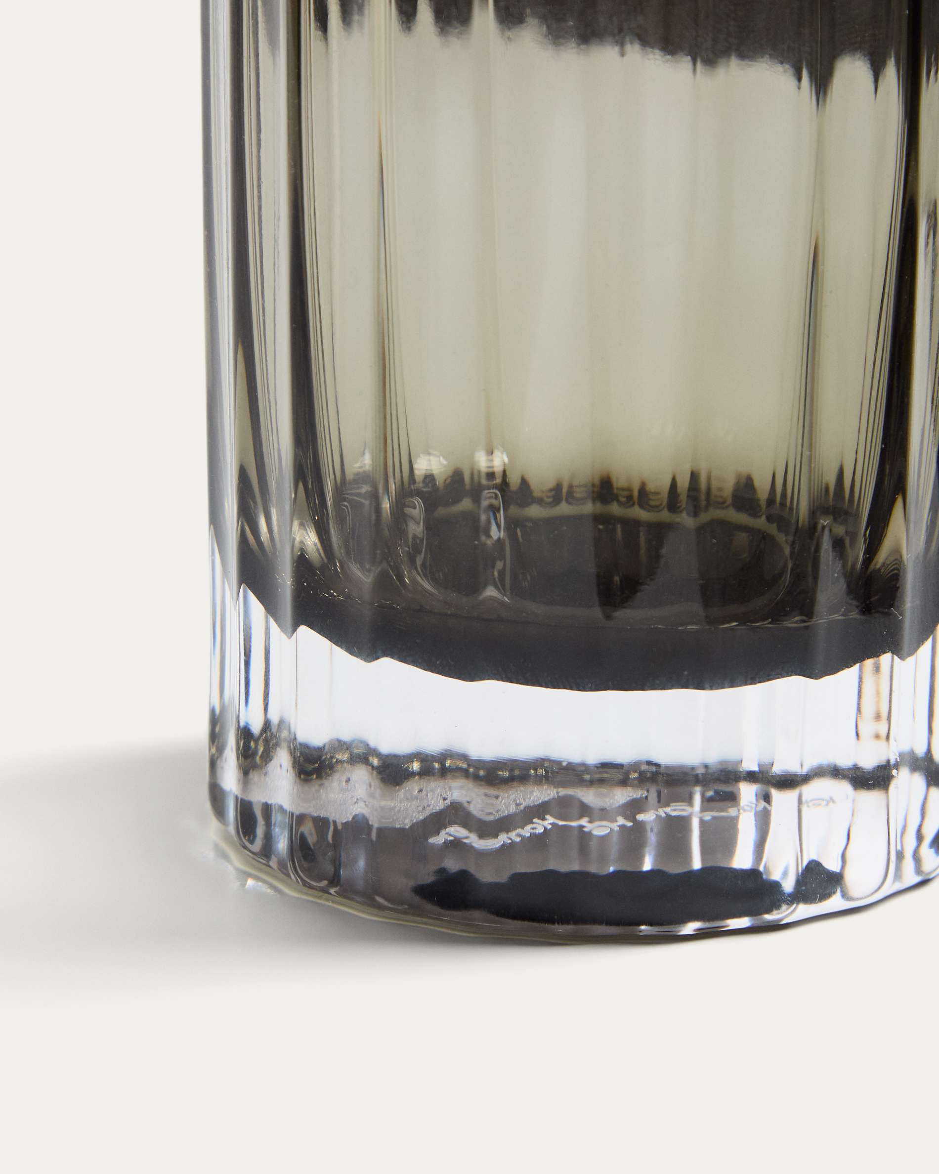 Clarien grey glass cup, 30 cl