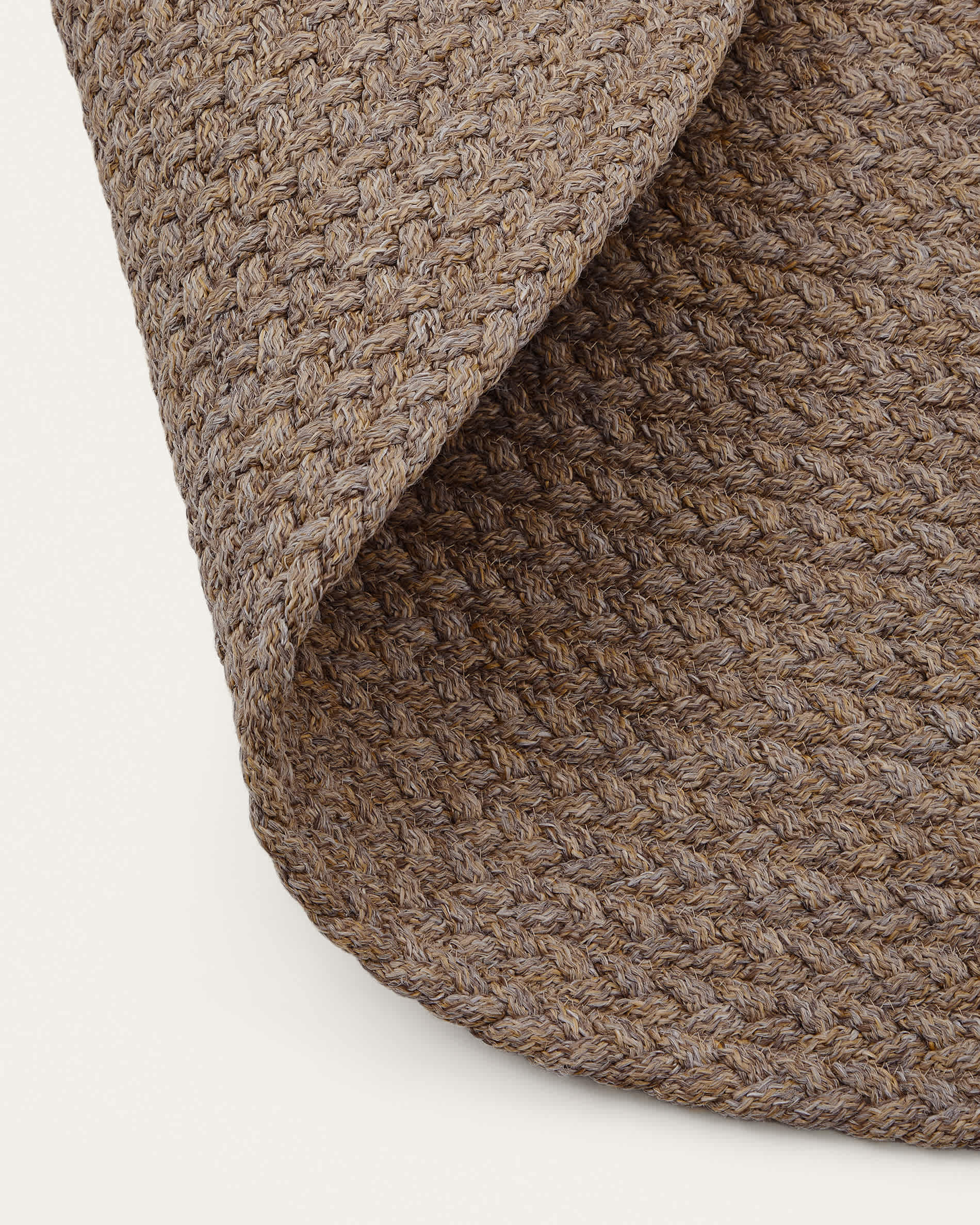 Rug Despas in synthetic fibers beige Ø150 cm