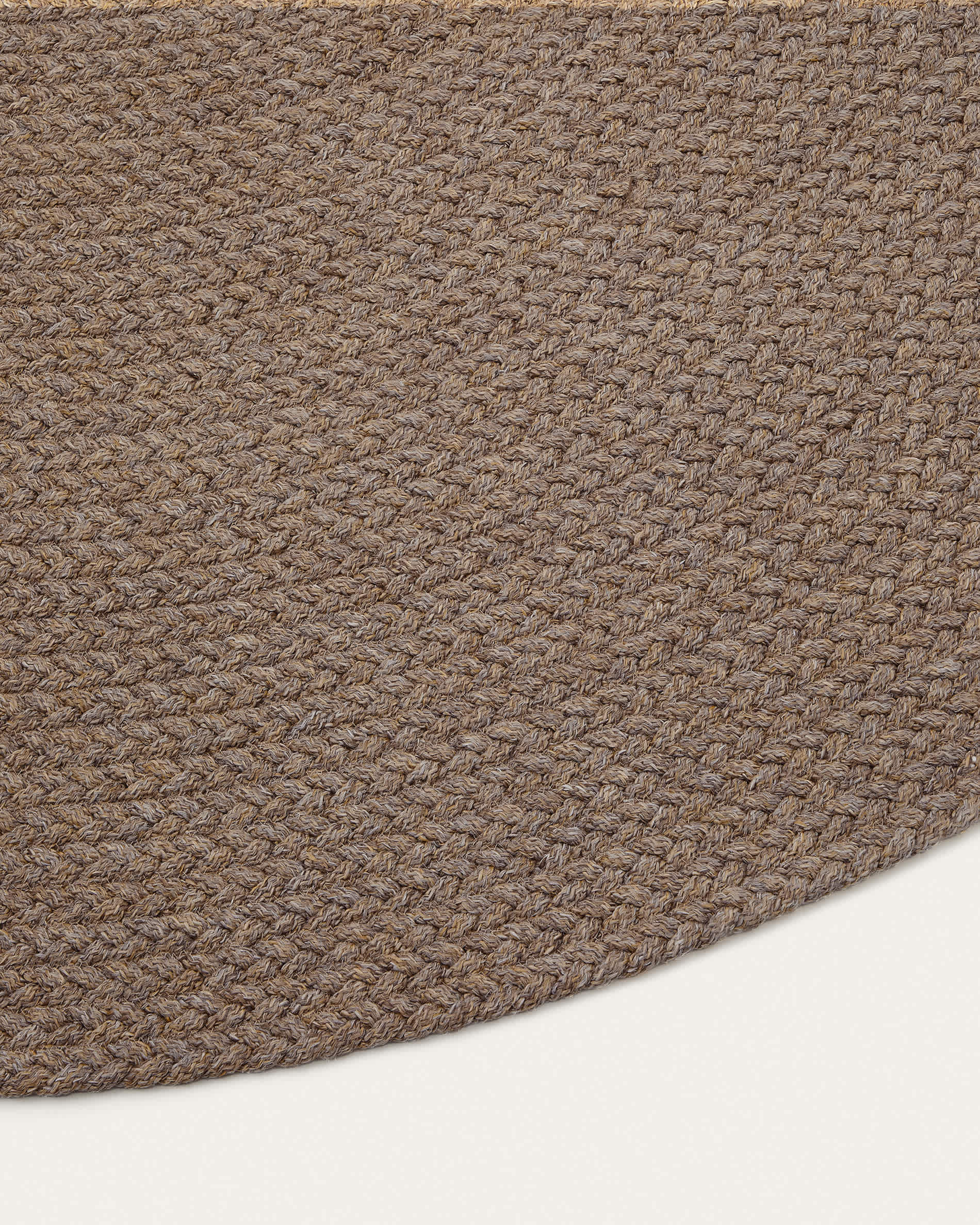 Rug Despas in synthetic fibers beige Ø150 cm