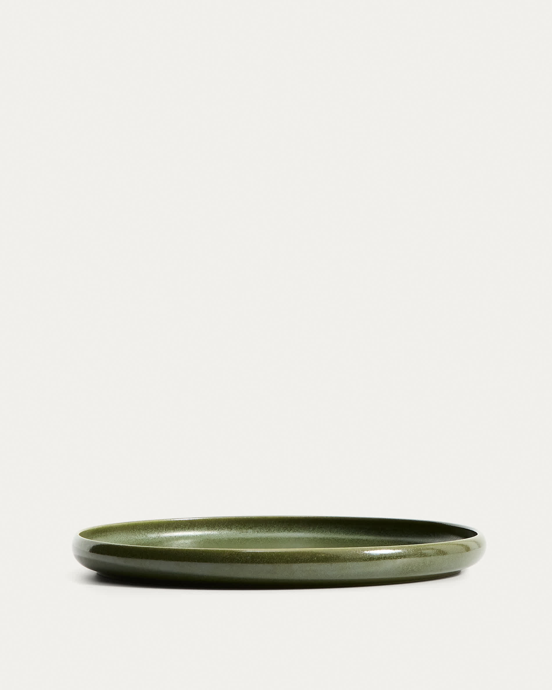 Uilo green ceramic plate