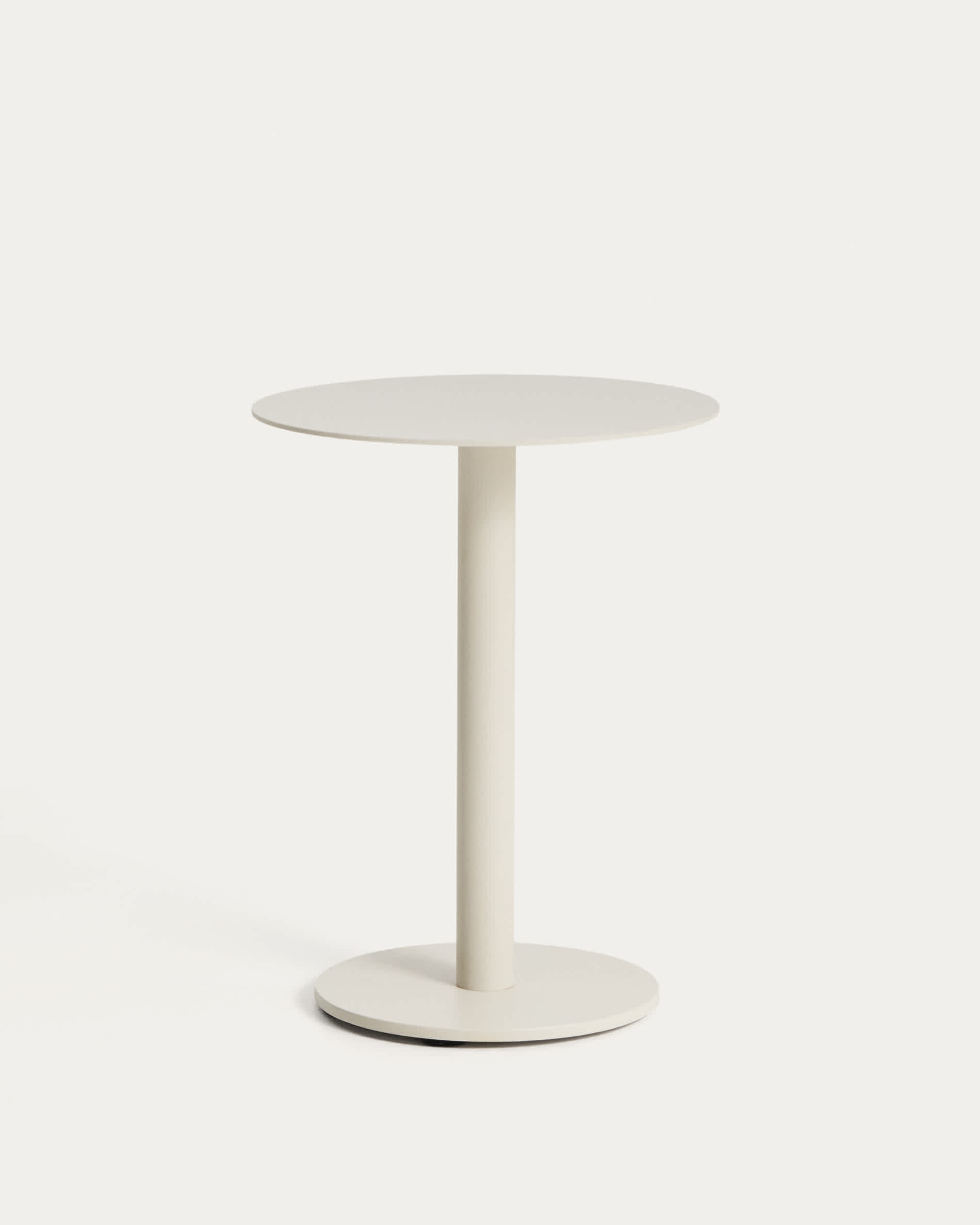 Asinara ecru aluminium side table Ø40 cm