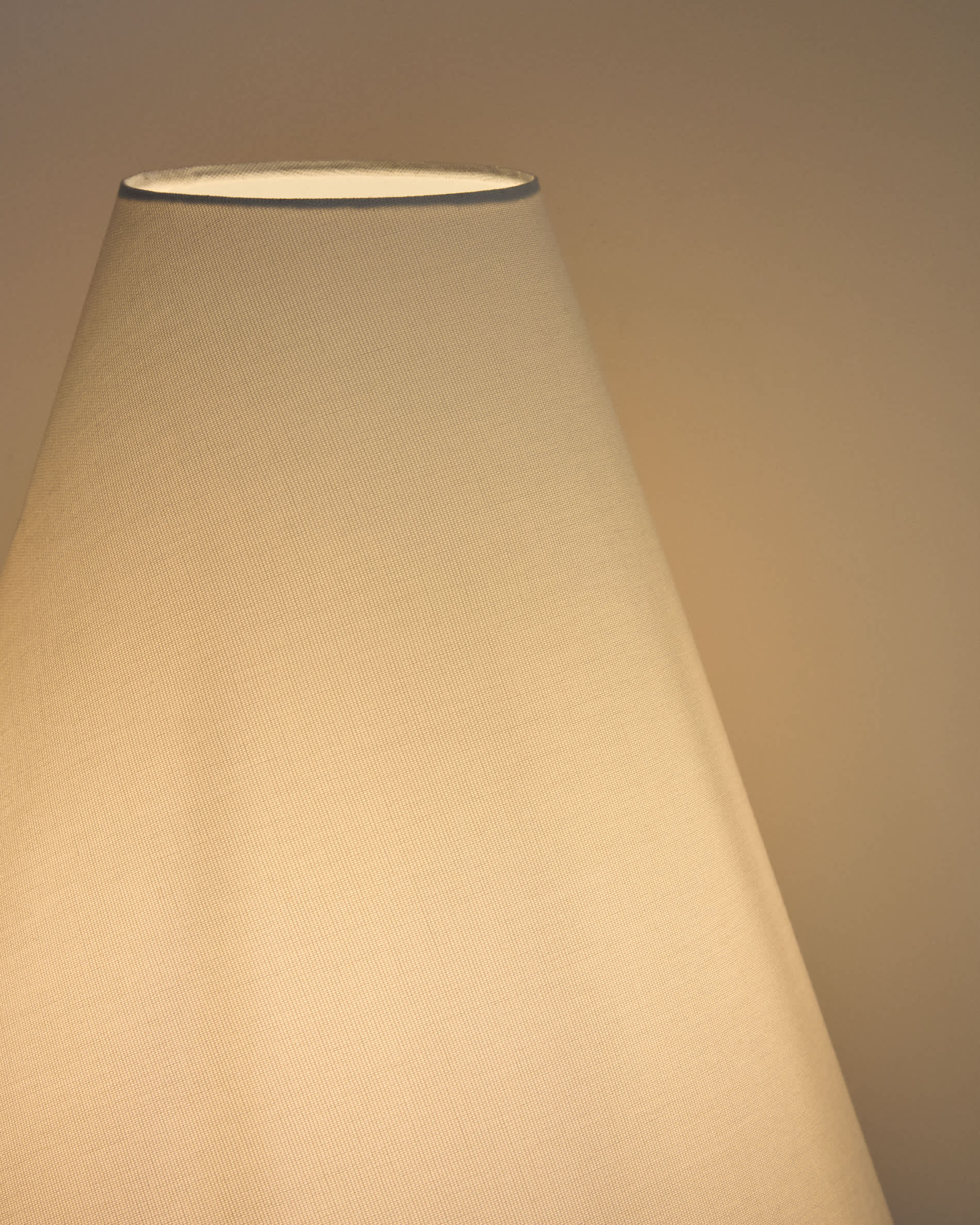 Navat metal floor lamp with brown distressed finish