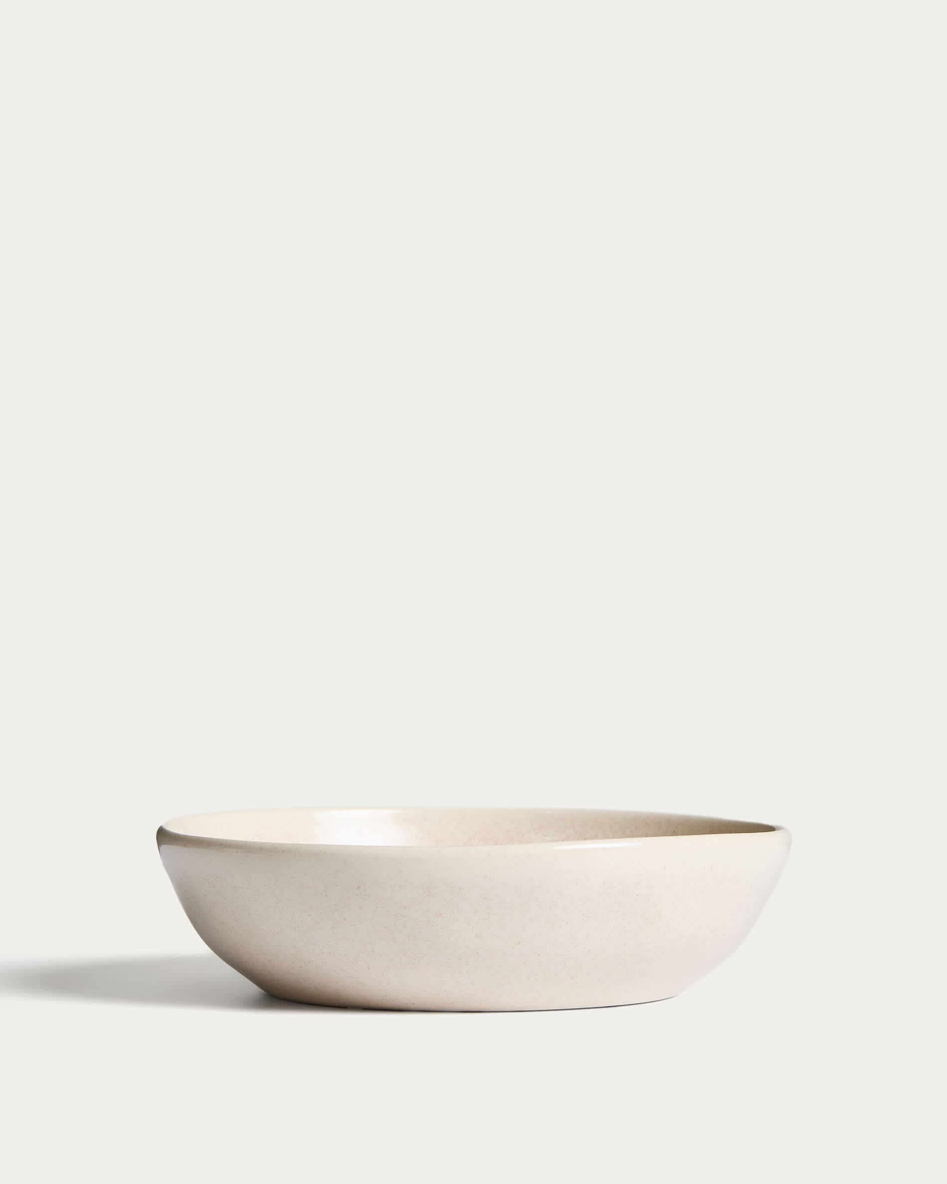 Sermin beige ceramic soup bowl
