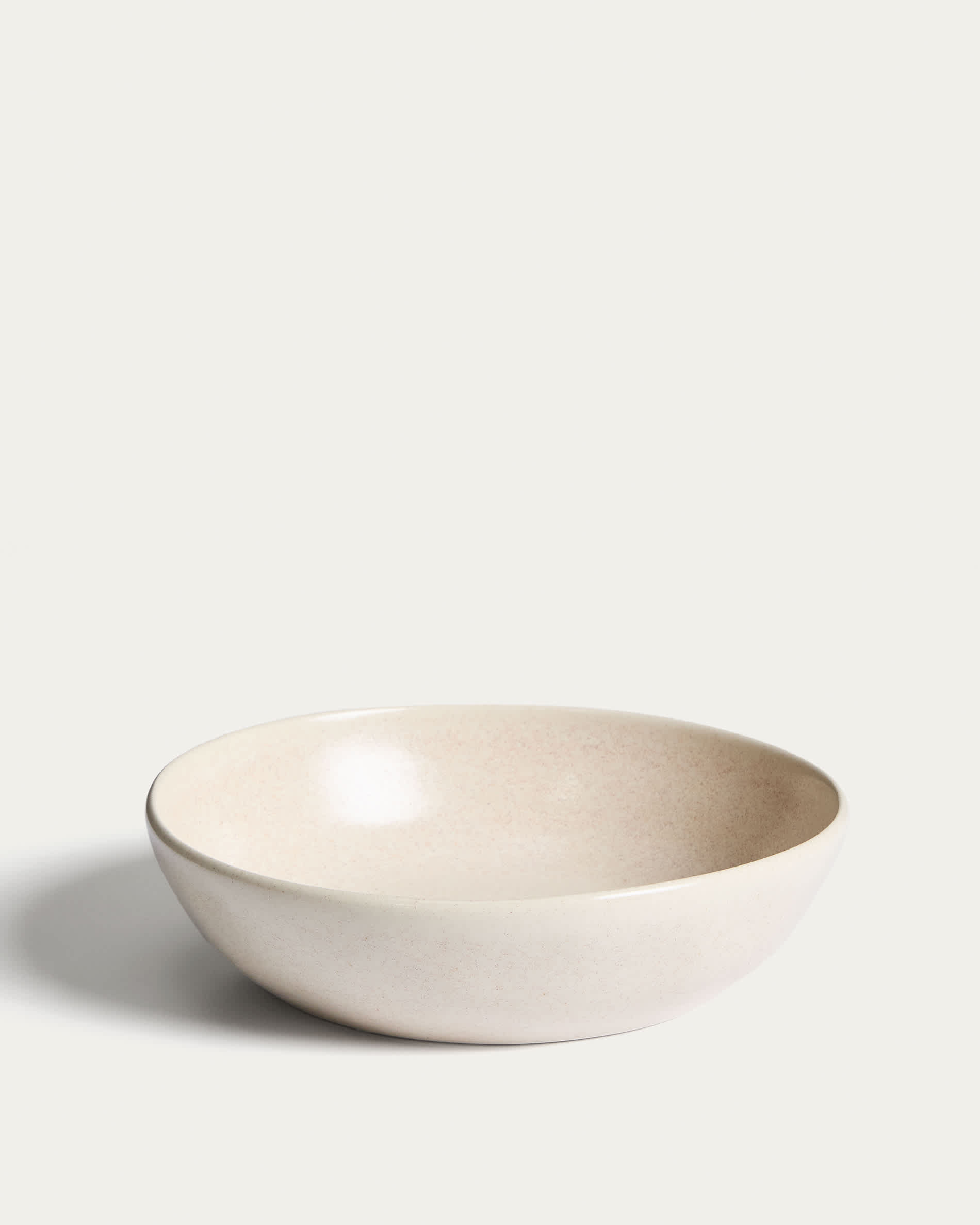 Sermin beige ceramic soup bowl