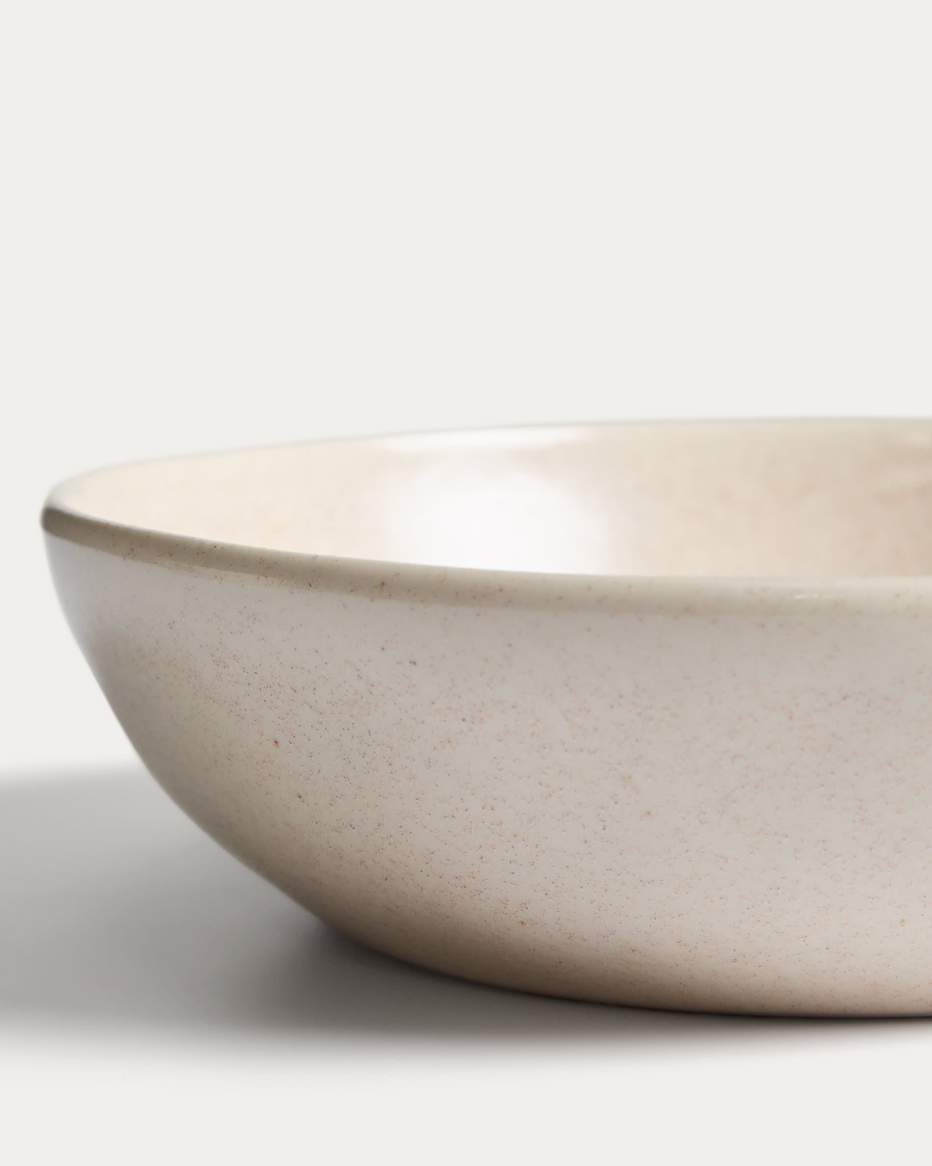 Sermin beige ceramic soup bowl