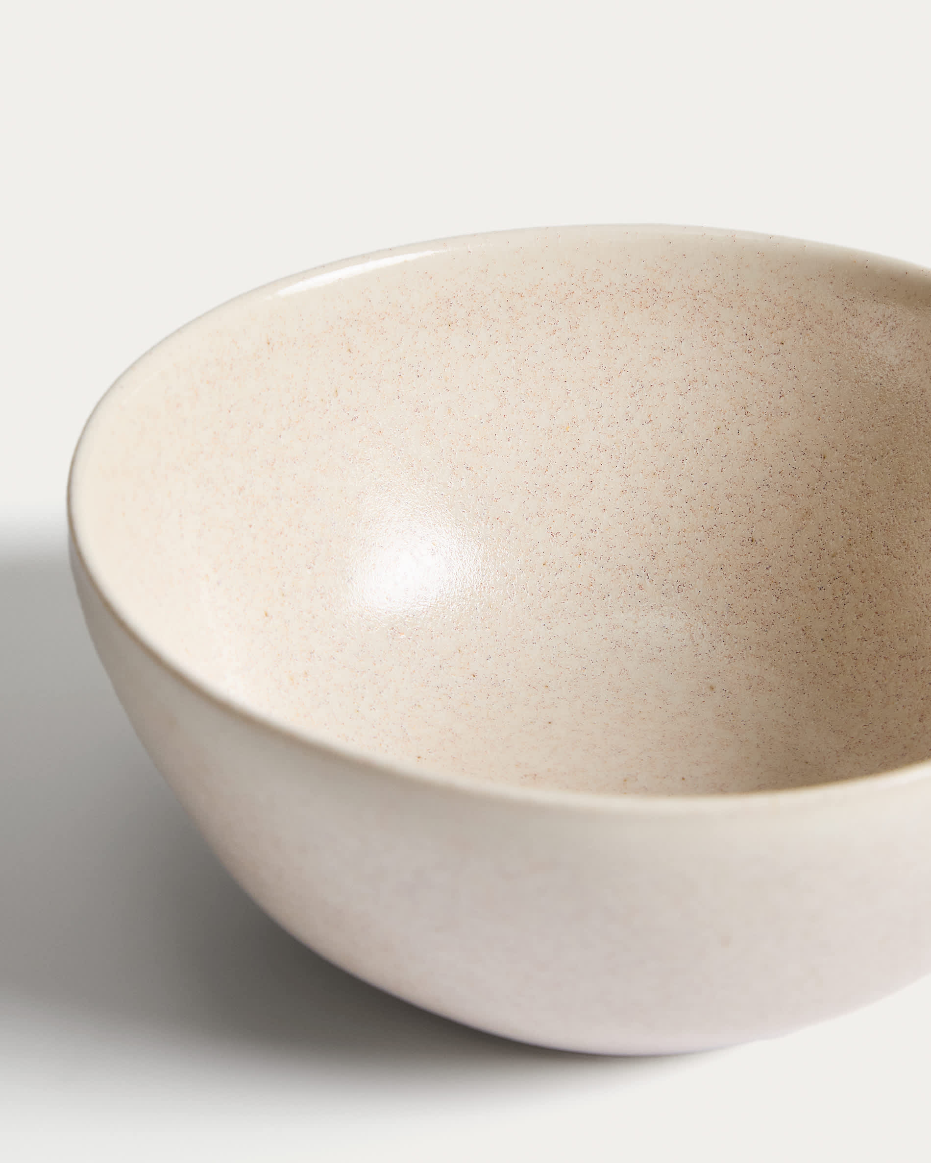 Sermin beige ceramic bowl