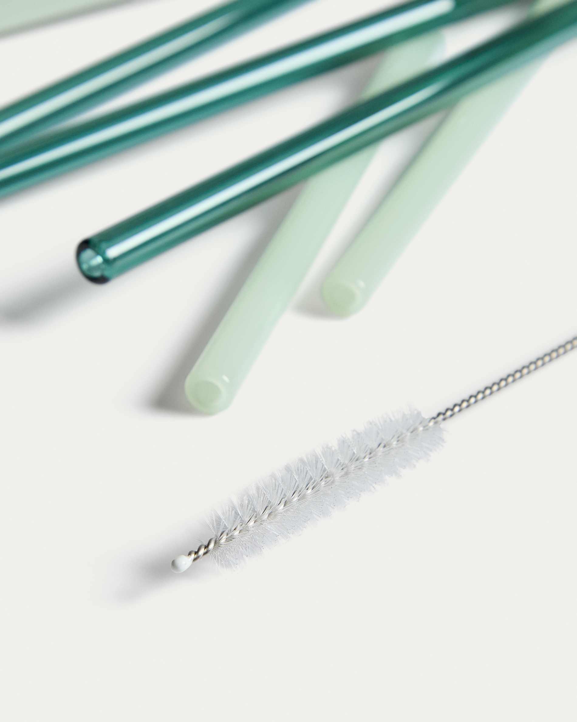Micla set of 6 glass straws 10.5 cm