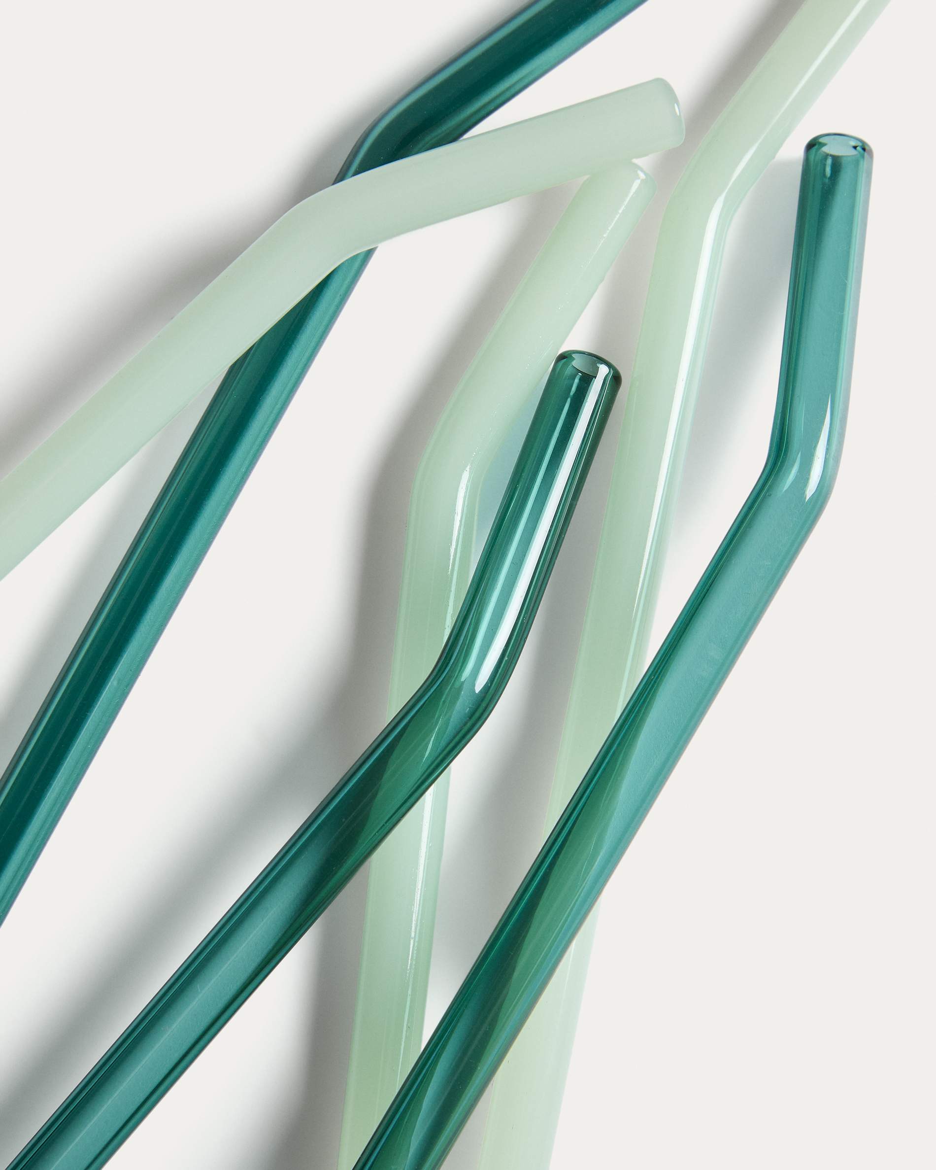 Micla set of 6 glass straws 10.5 cm