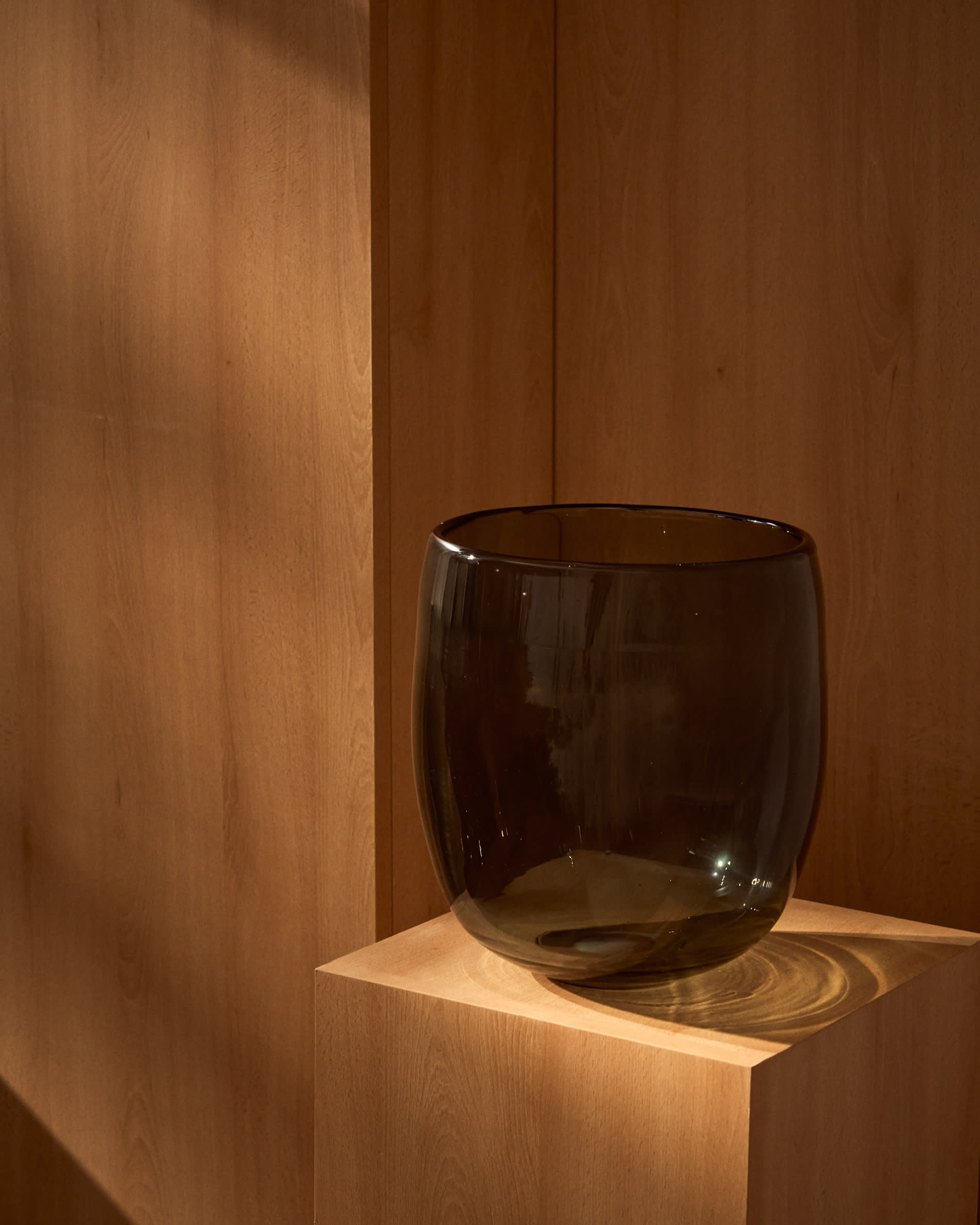 Sirau grey glass centrepiece Ø24cm