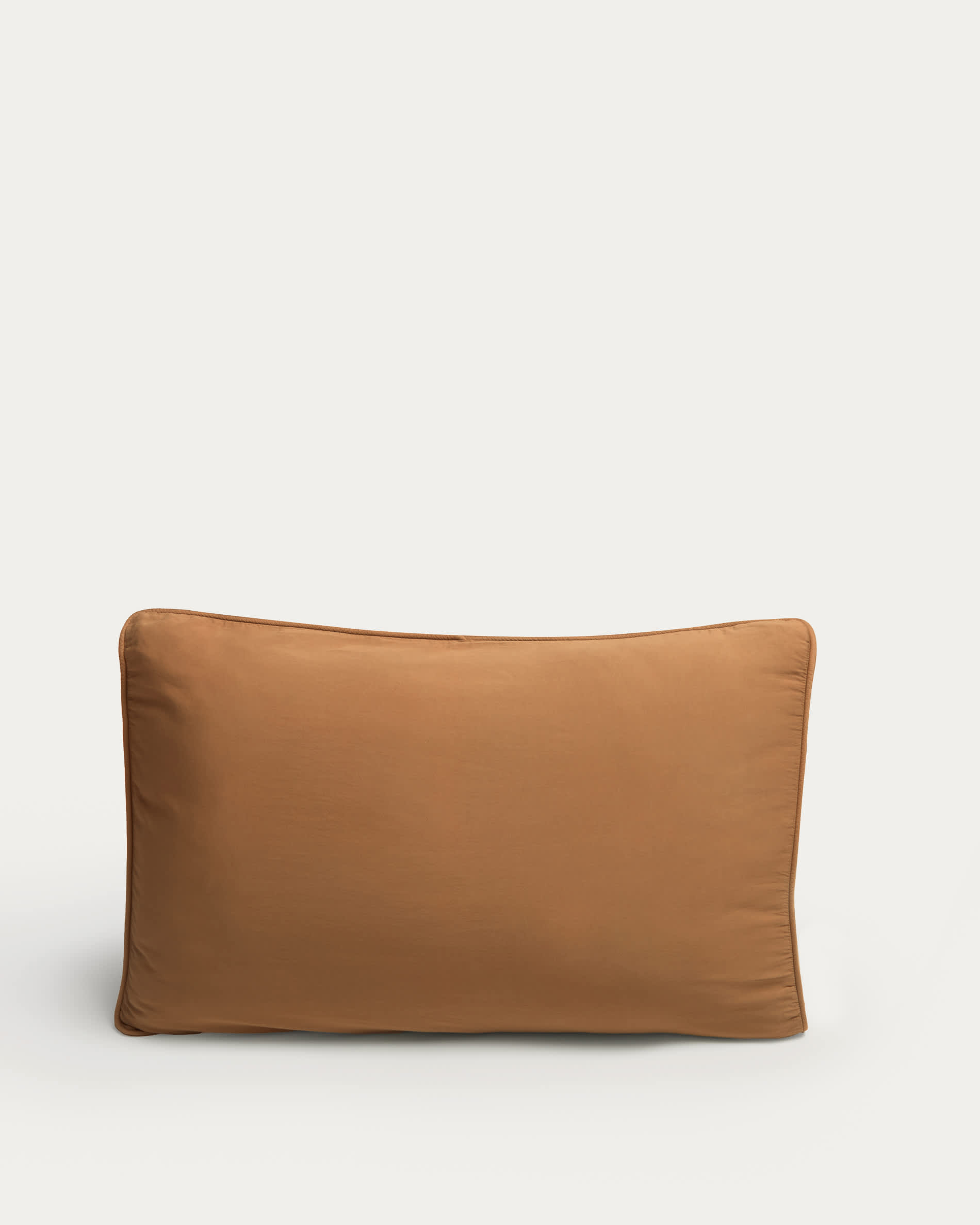 Sirale 100% cotton sateen pillowcase with washed finish in copper 45 x 110 cm