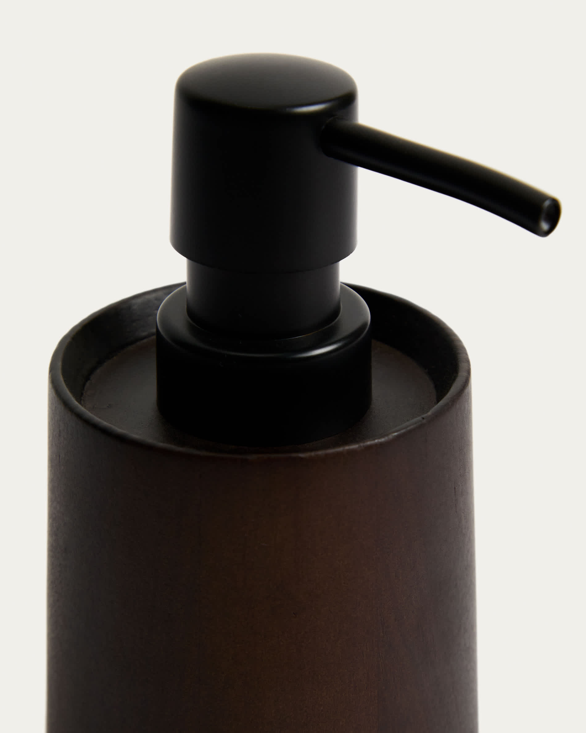 Eide soap dispenser made of FSC 100% dark hevea wood