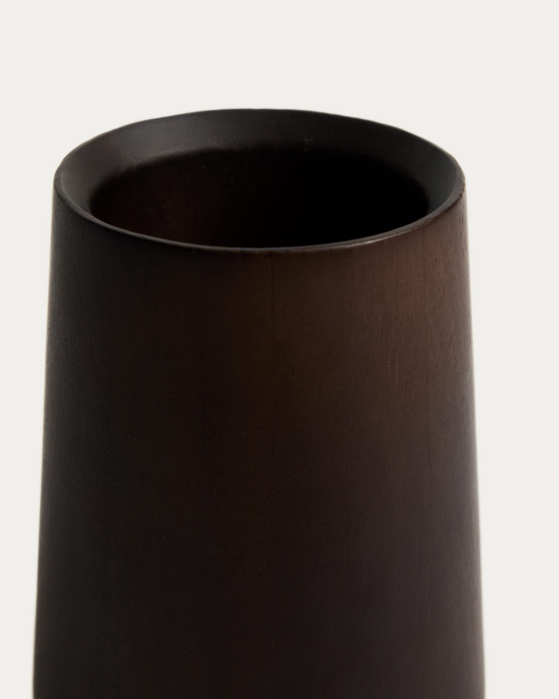 Eide toothbrush holder made of FSC 100% dark hevea wood