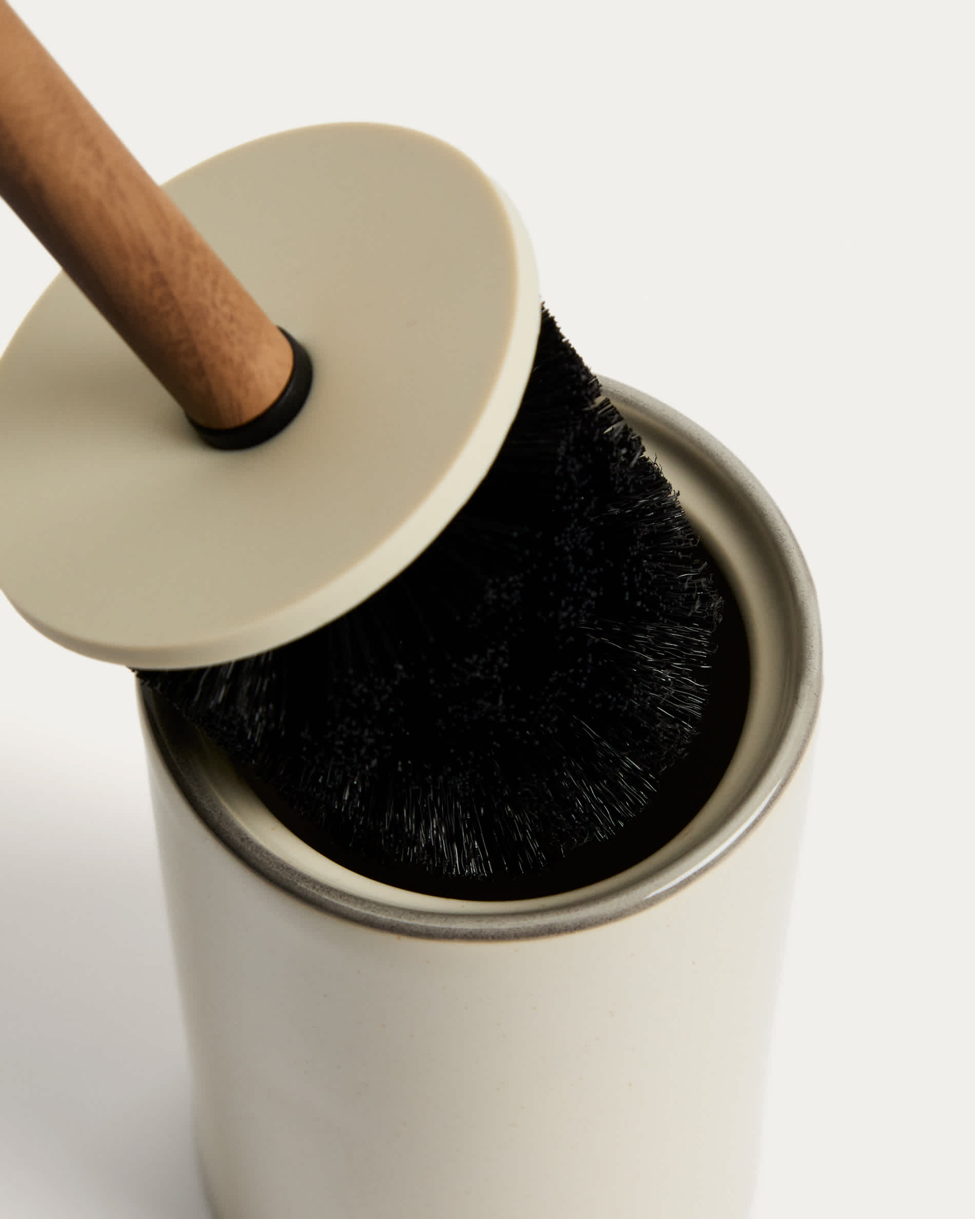 Noris ecru enamelled stoneware toilet brush