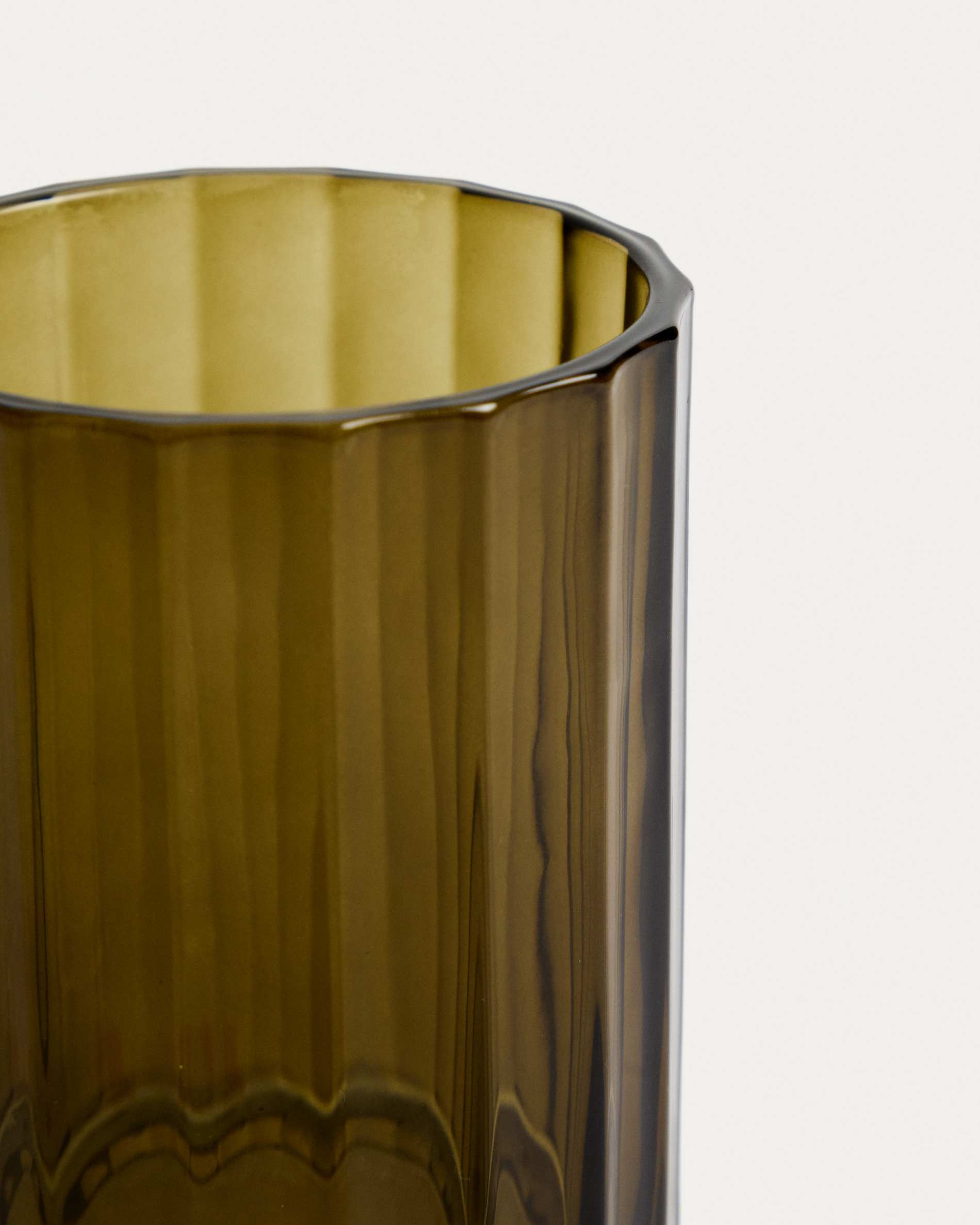 Anetan green glass toothbrush holder