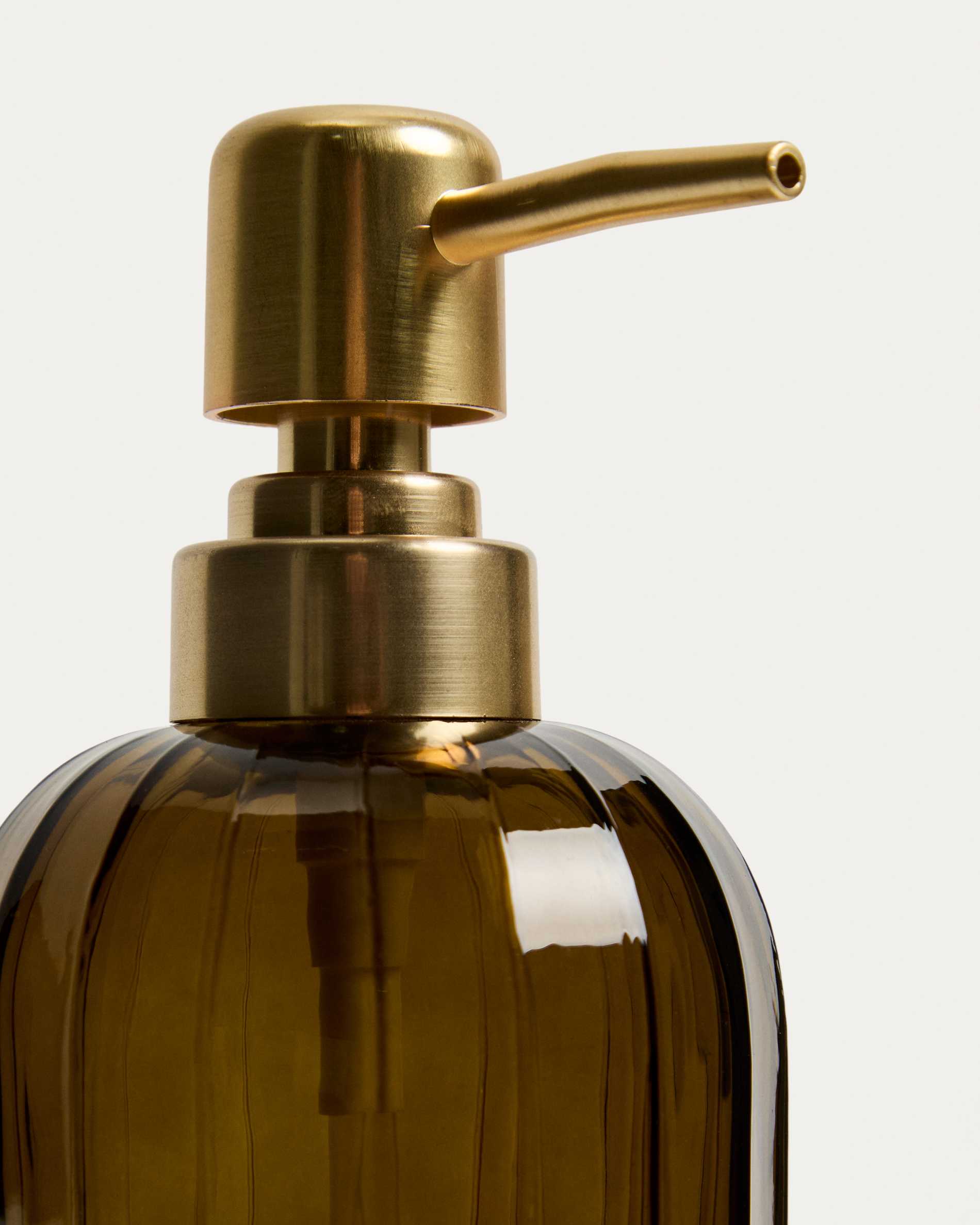 Anetan green glass soap dispenser