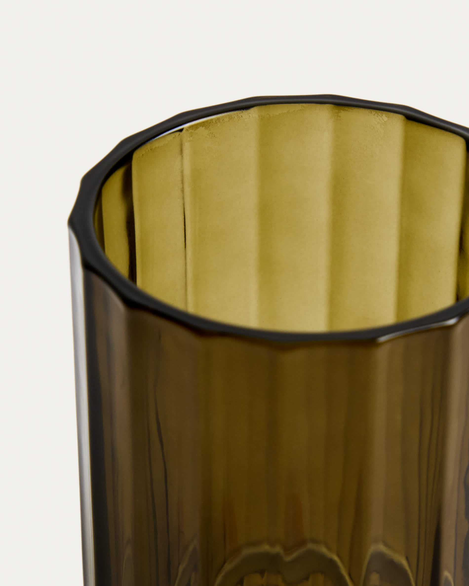 Anetan green glass toothbrush holder