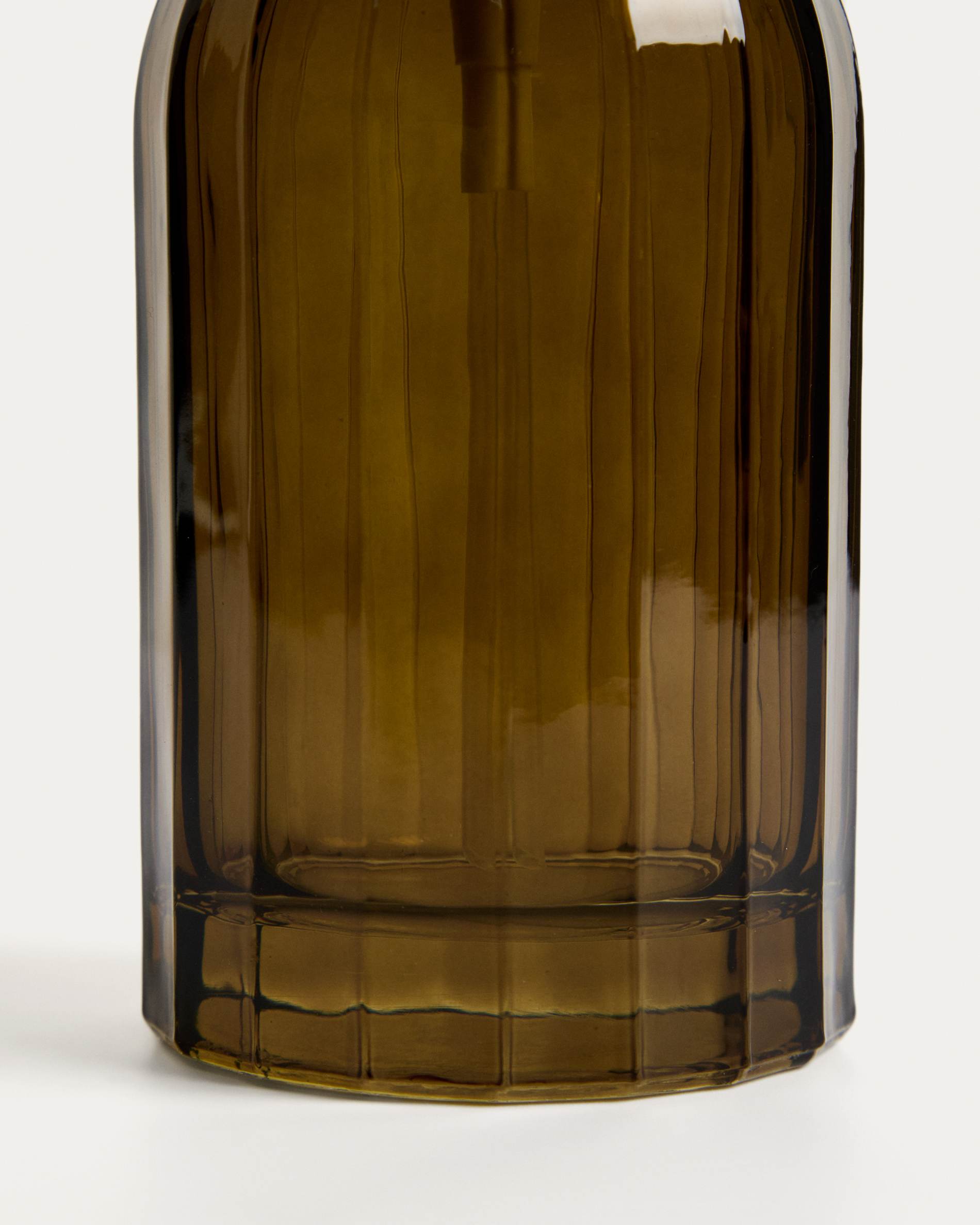 Anetan green glass soap dispenser