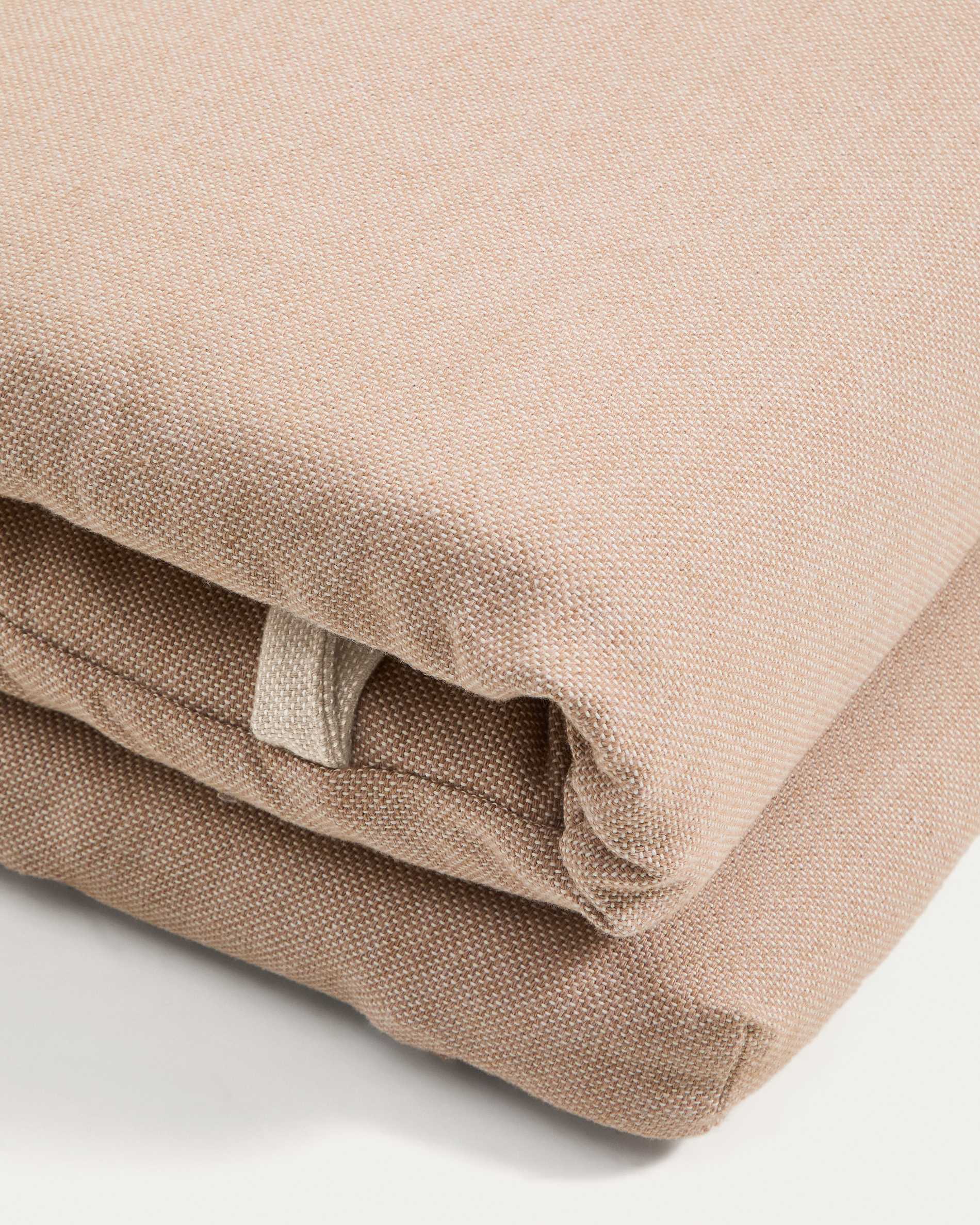 Maoni beige 100% PET sun lounger cushion 50 x 175cm