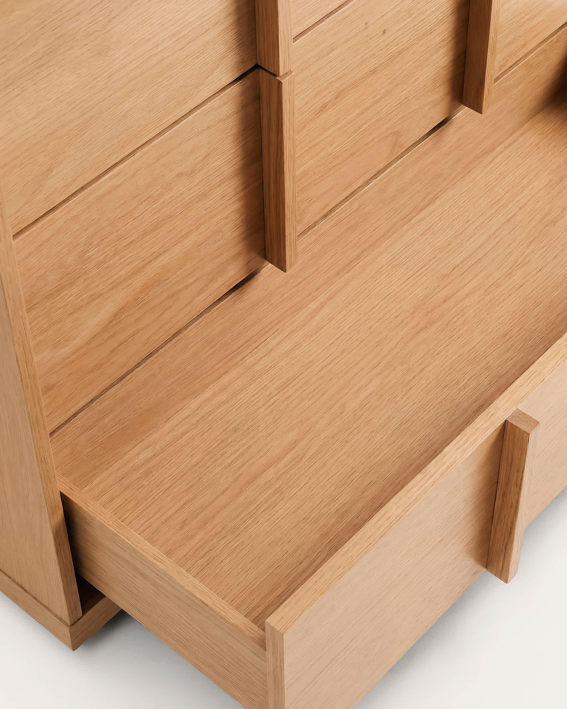 Onix chest of drawers with 3 drawers, oak veneer, natural tone finish, 100 x 78 cm FSC Mix Credit