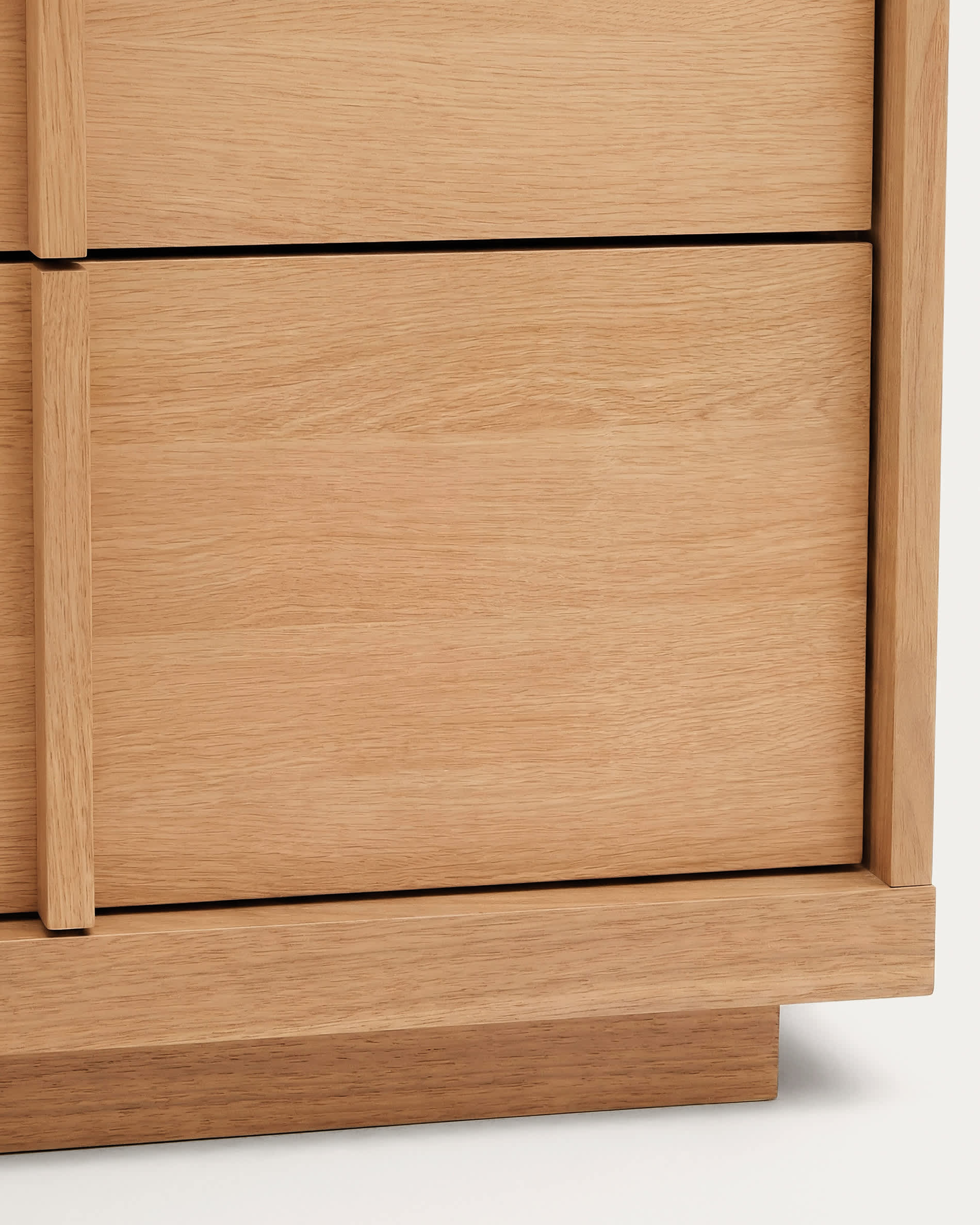 Onix chest of drawers with 3 drawers, oak veneer, natural tone finish, 100 x 78 cm FSC Mix Credit