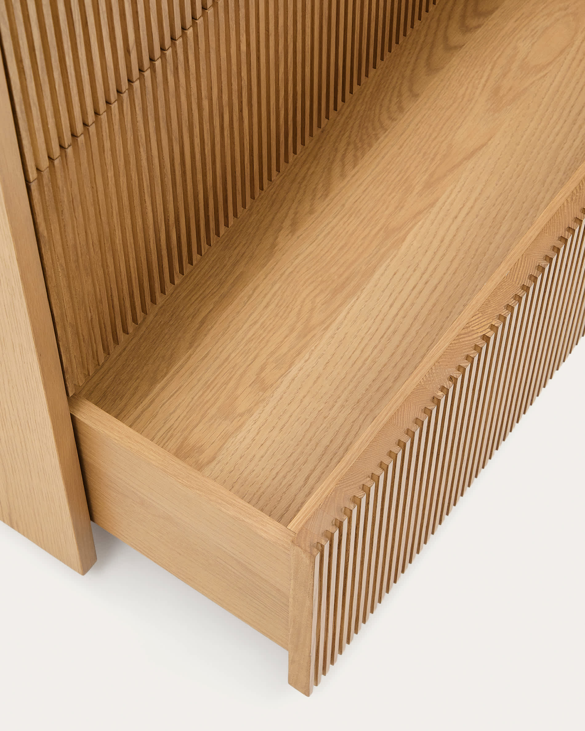 Helvine chest of 3 drawers in oak veneer 90 x 78 cm FSC 100%