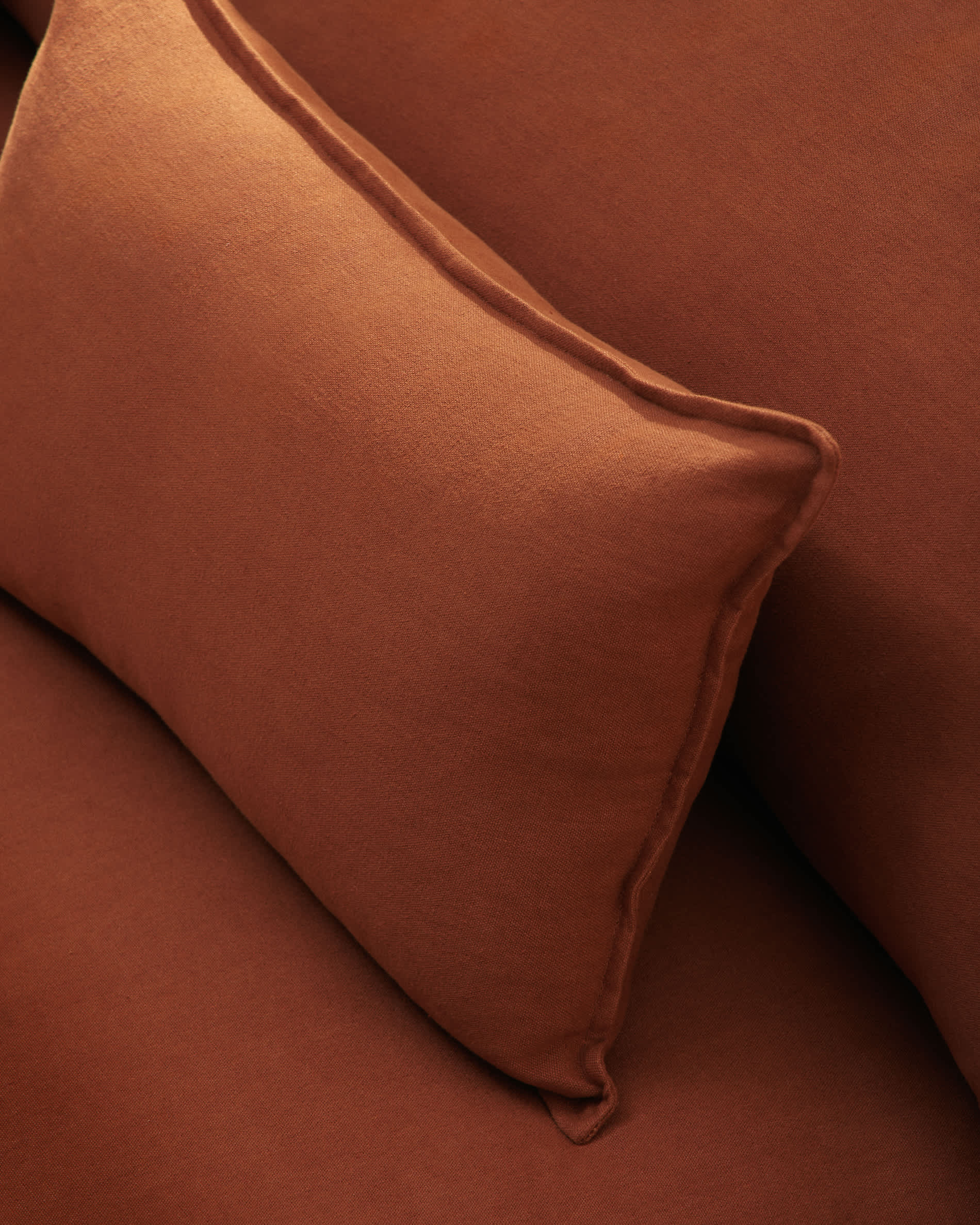 Anarela 100% terracotta linen armchair with removable cover 110cm FSC Mix Credit